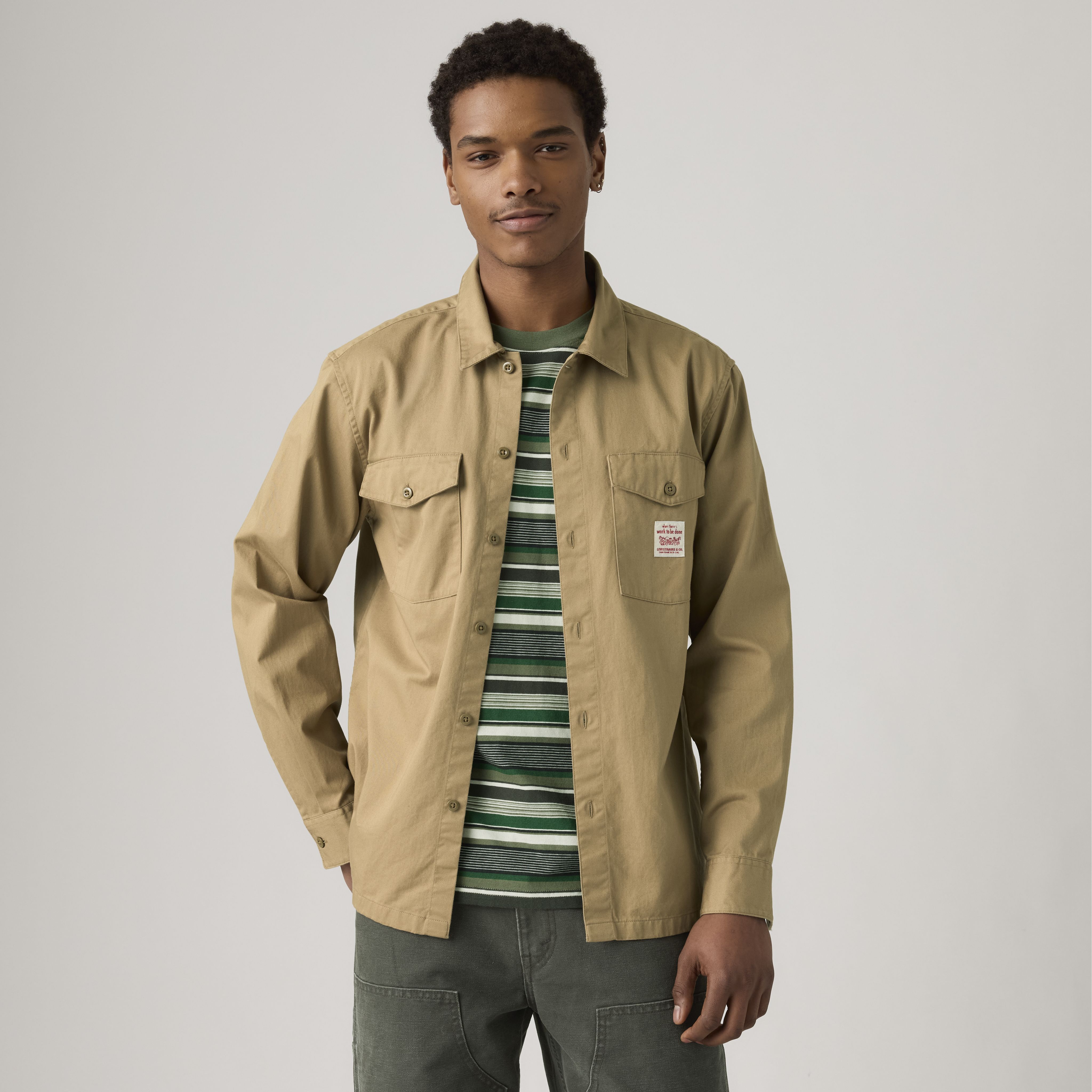 Long Sleeve Worker Shirt 1