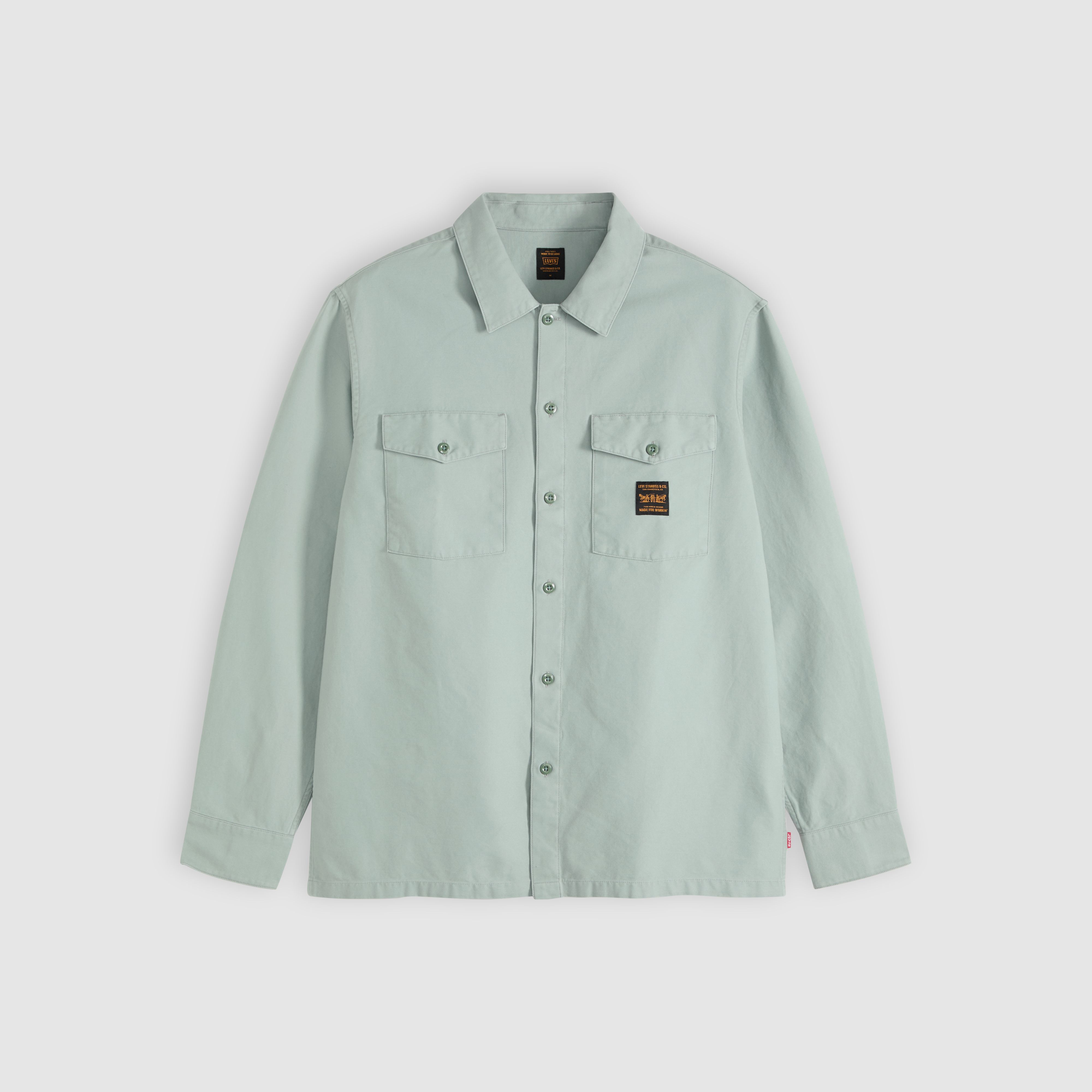 Relaxed Long-Sleeve Worker Shirt 5