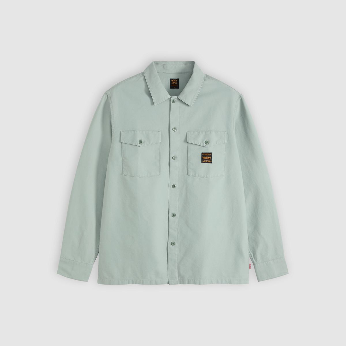 Long-Sleeve Worker Shirt — Chinois Green - Green