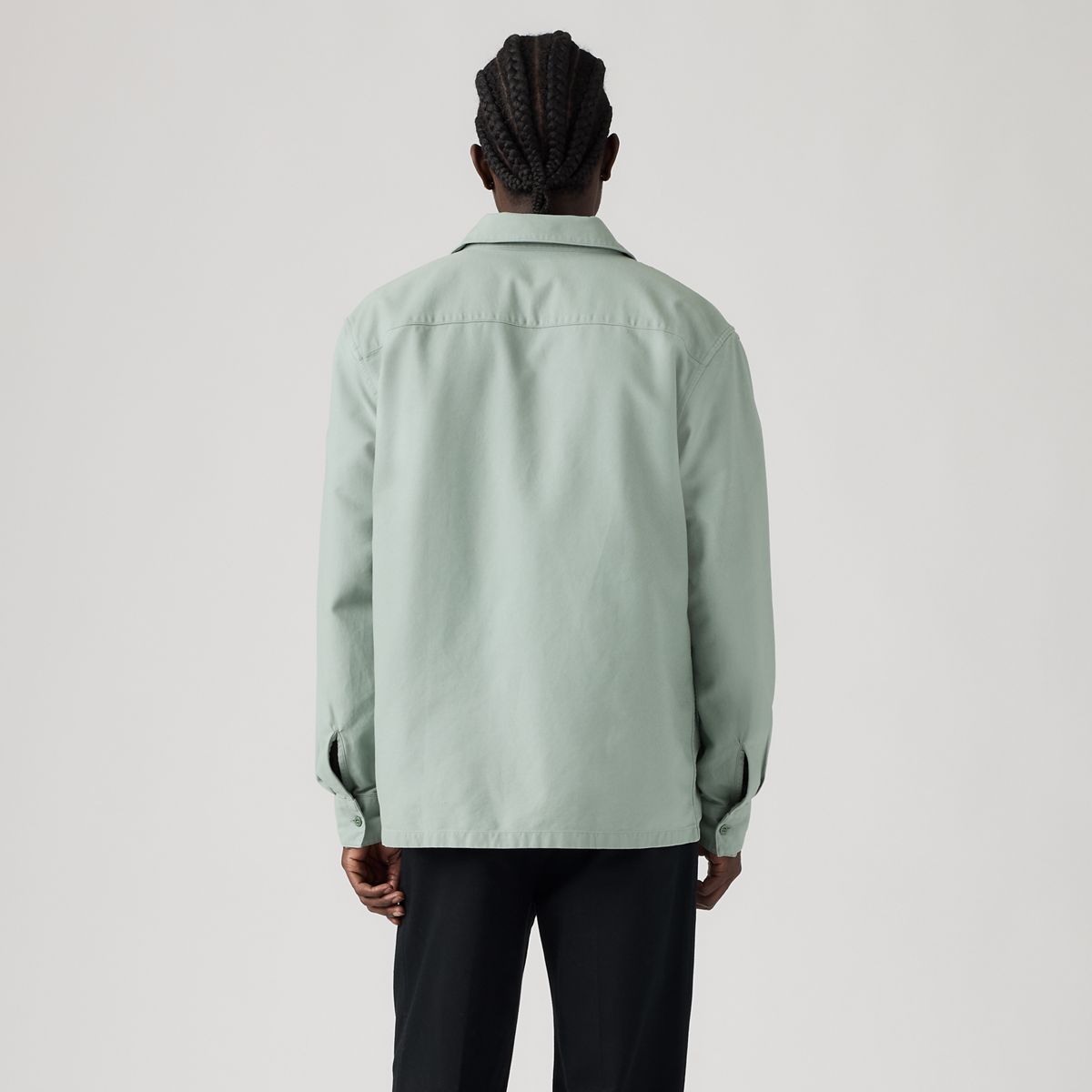Long-Sleeve Worker Shirt — Chinois Green - Green