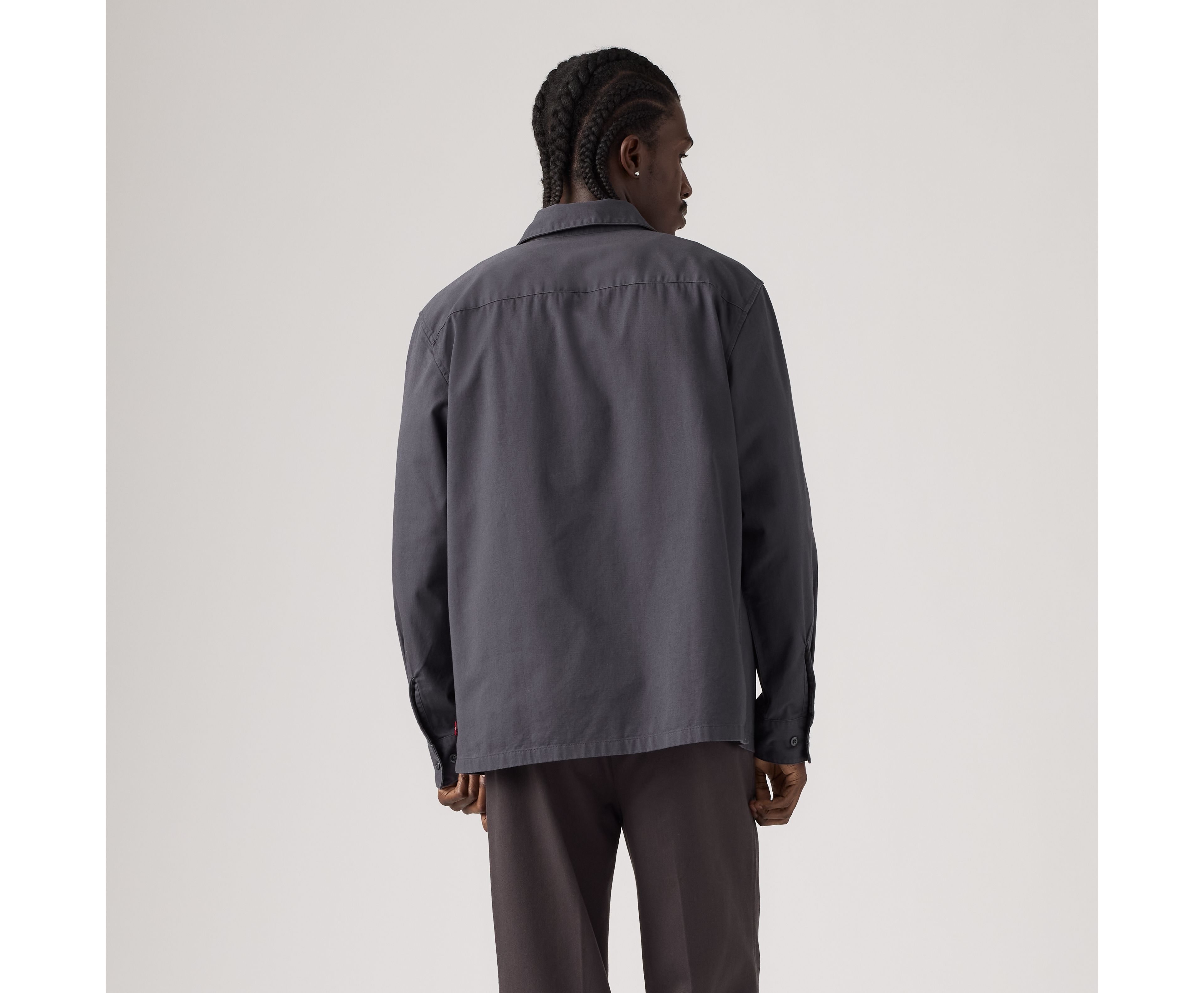Relaxed Long-Sleeve Worker Shirt