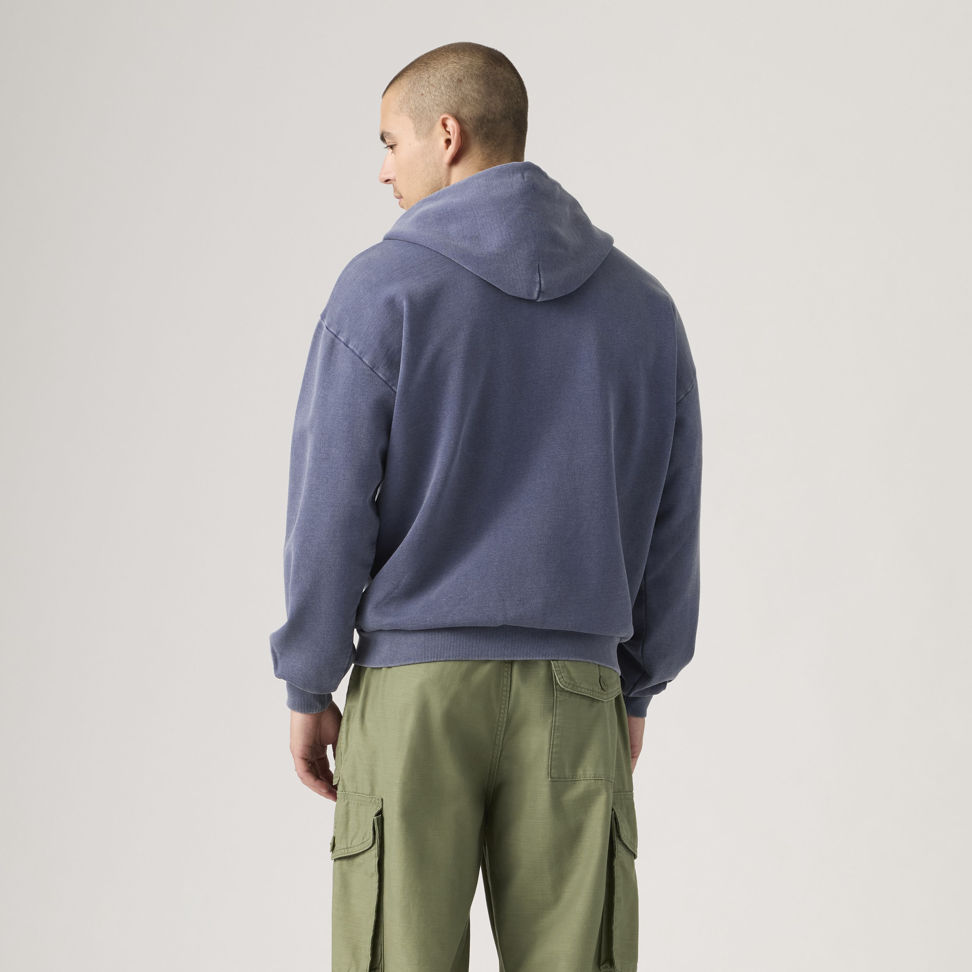 Two Horse Boxy Zip Up Hoodie Sweatshirt 4