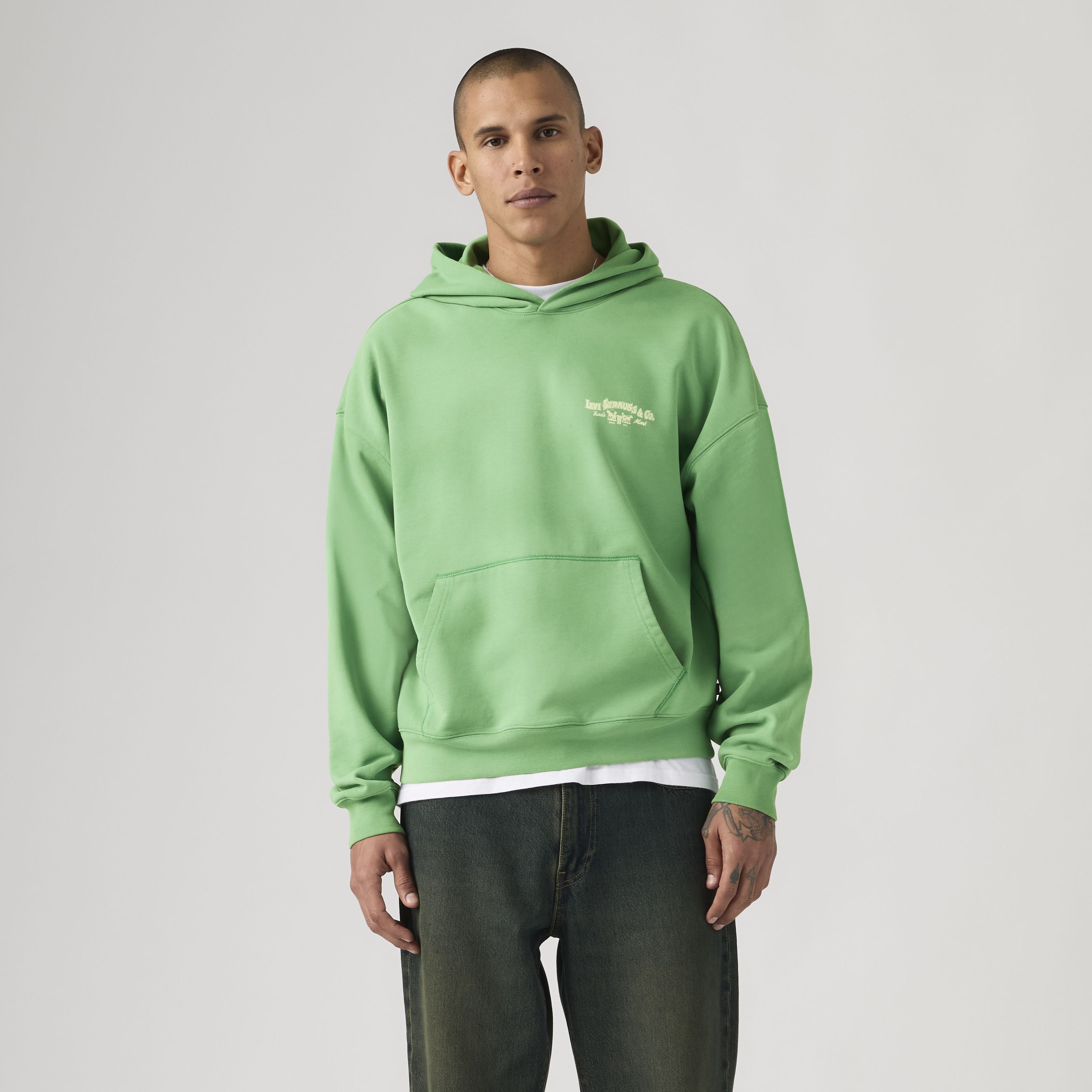 Two Horse Boxy Garment Dye Hoodie Sweatshirt 3