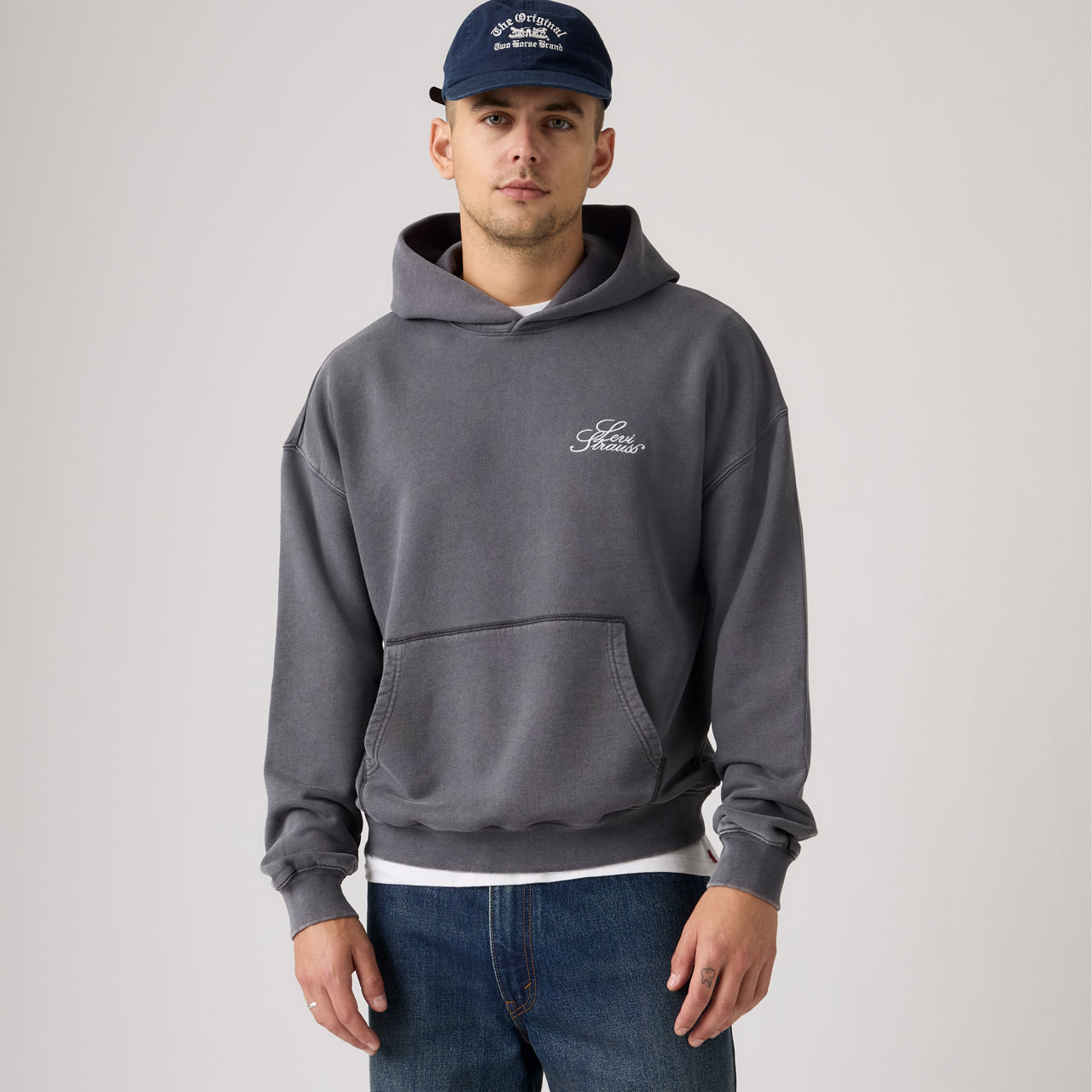 Two Horse Cropped Hoodie 1