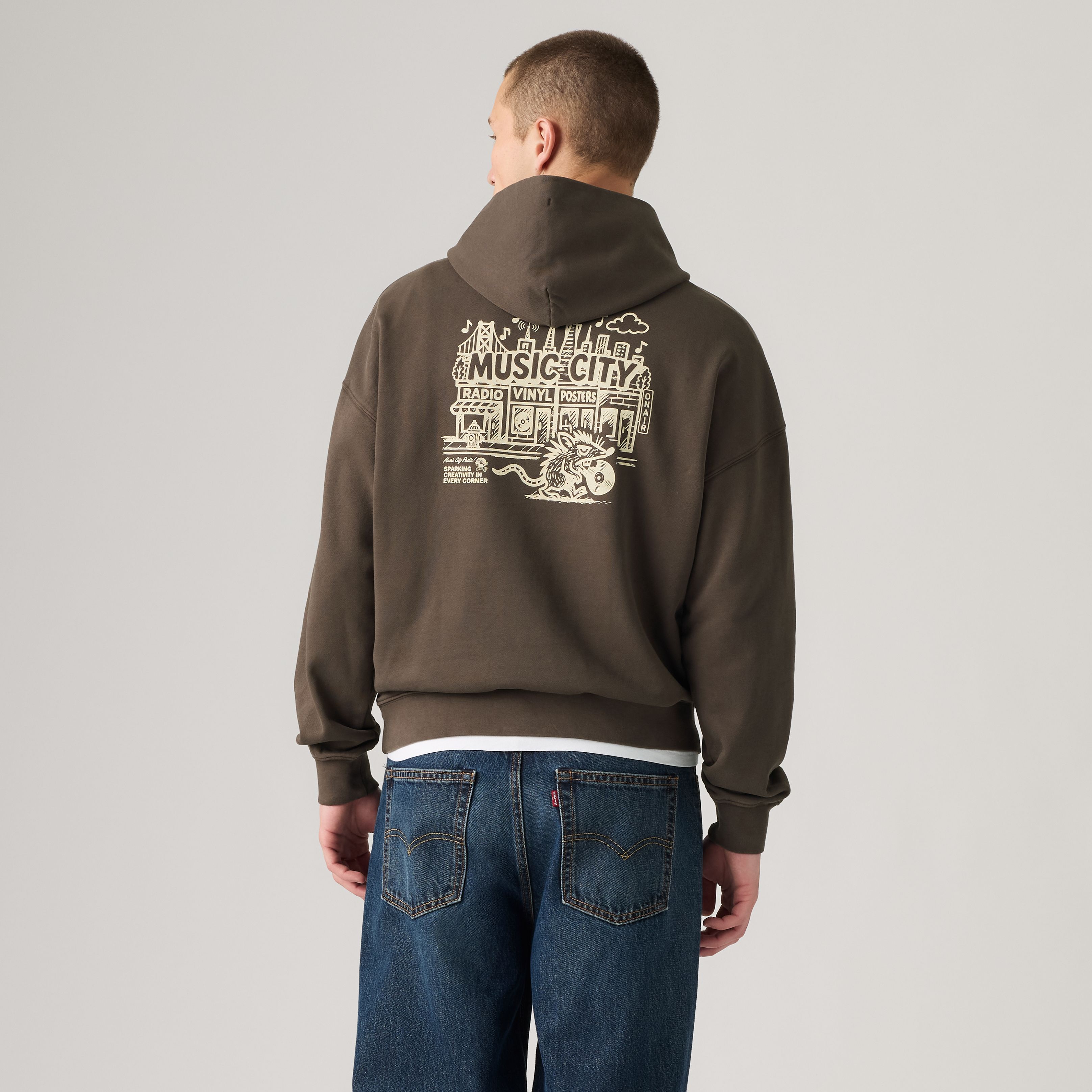 Two Horse Cropped Hoodie 4