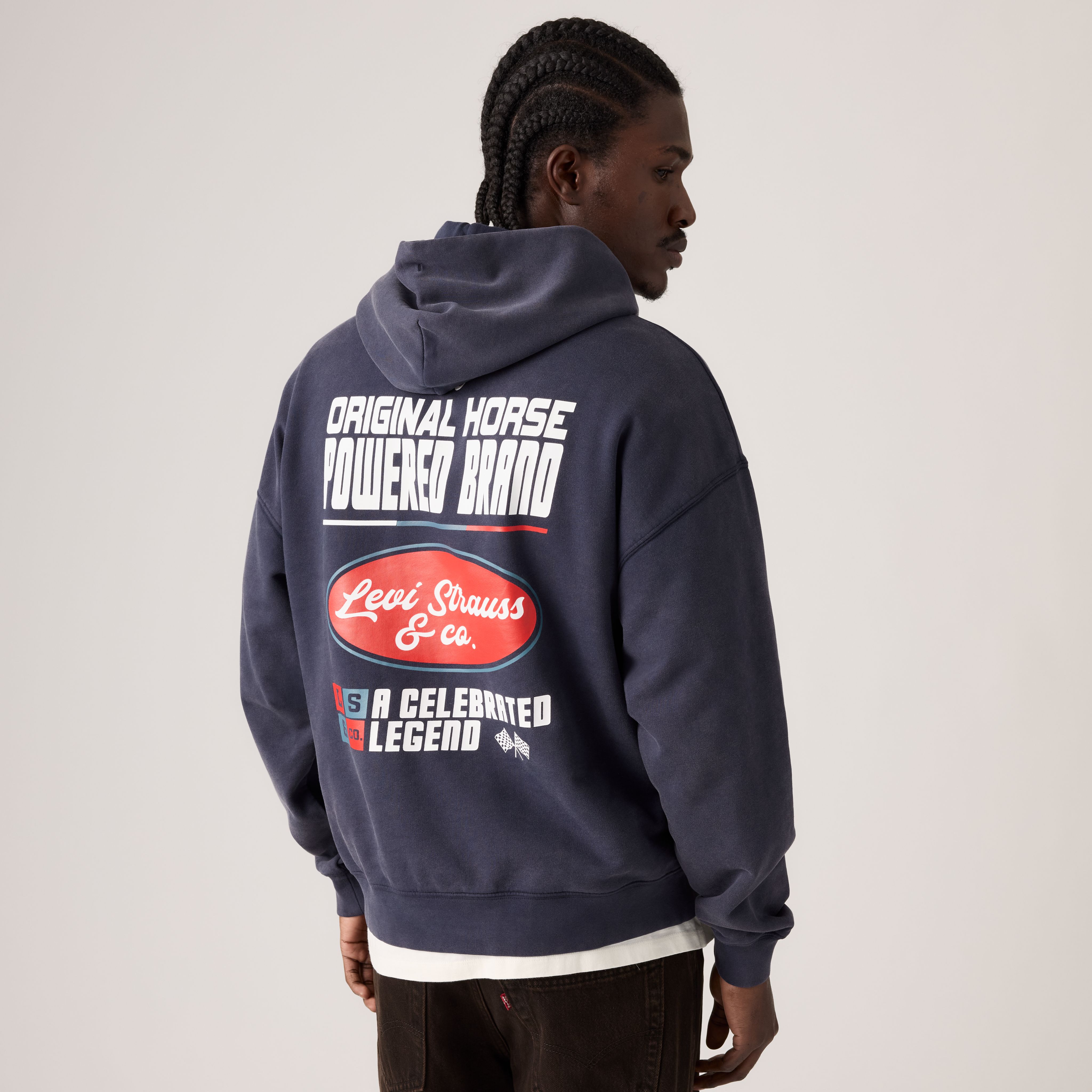 Two Horse Cropped Hoodie 1
