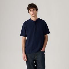 Short-Sleeve Dry Goods Henley — Navy Blazer - Blue 2
