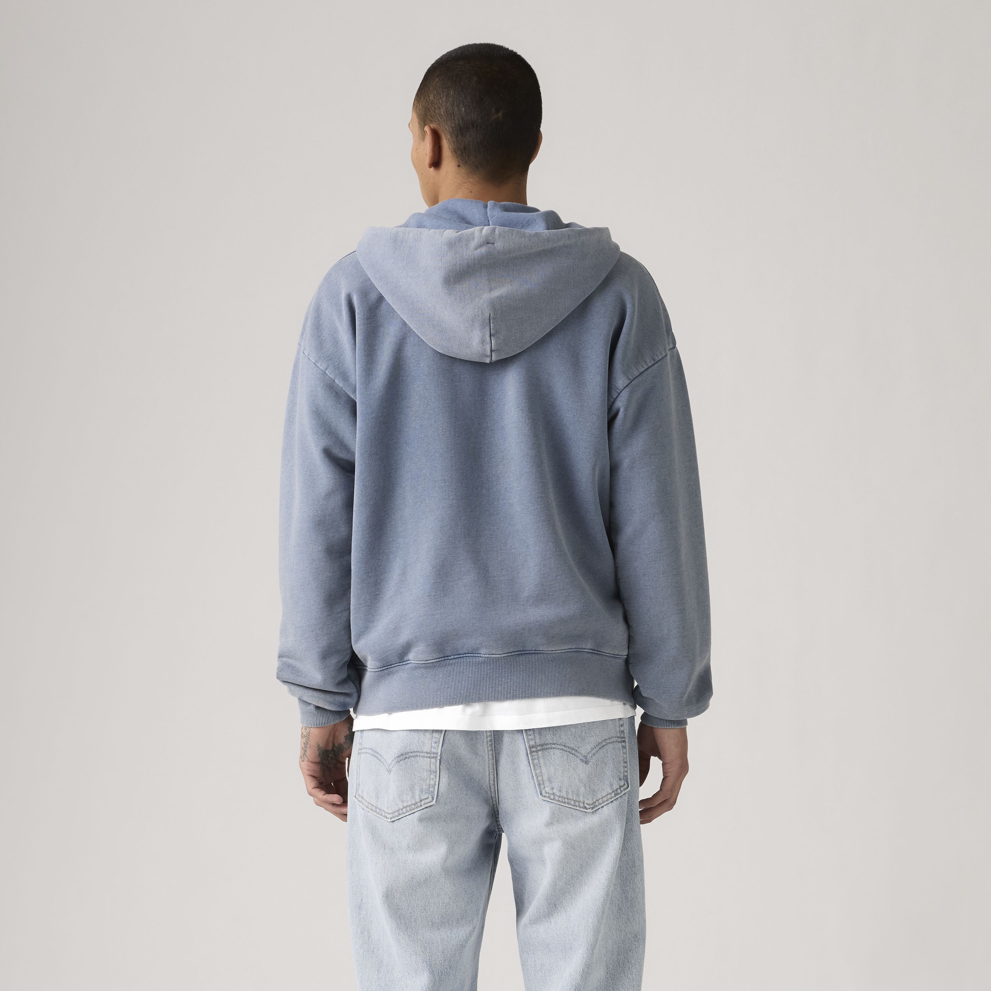 Grunge Wash Arcata Lined Full Zip Sweatshirt 4
