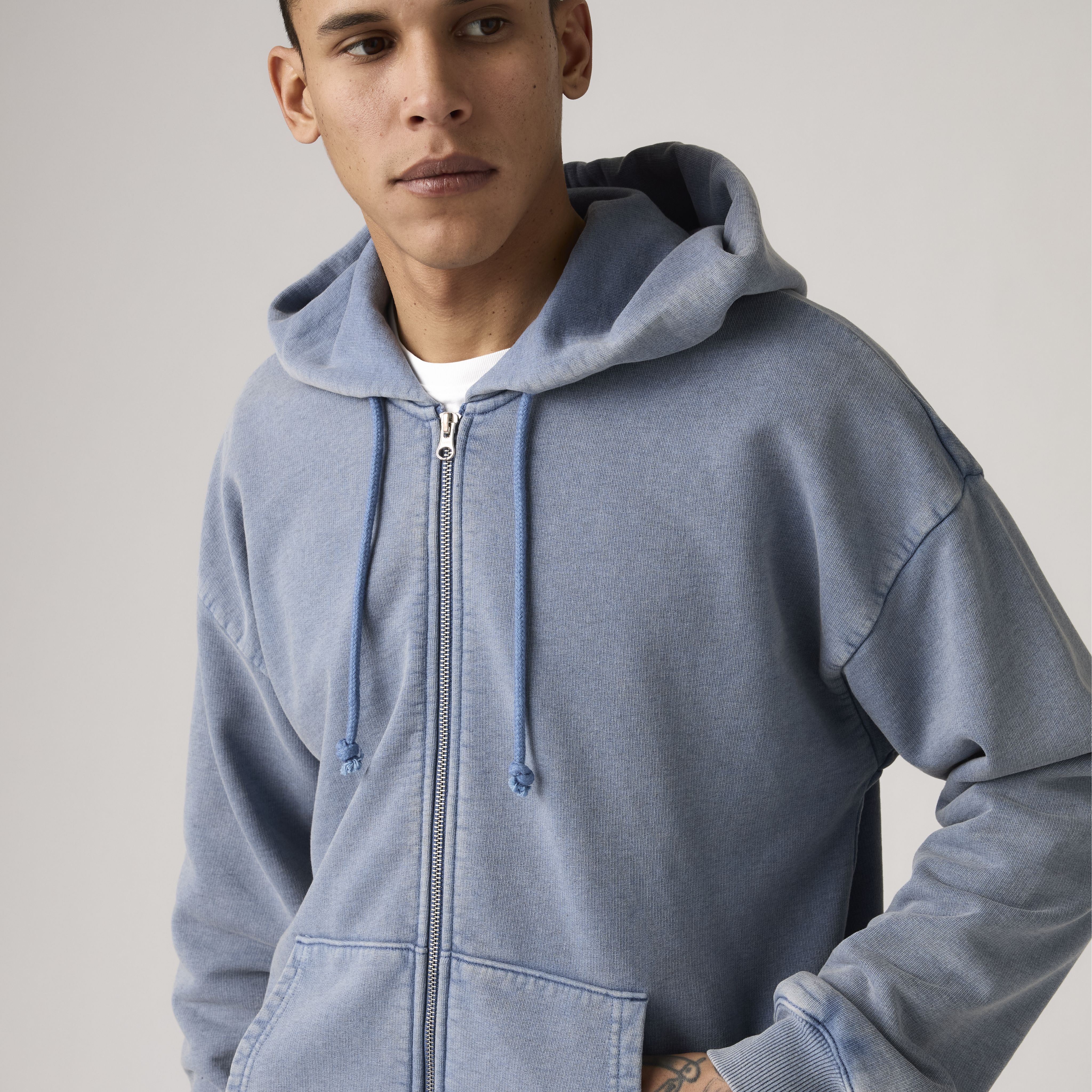 Grunge Wash Arcata Lined Full Zip Sweatshirt 2