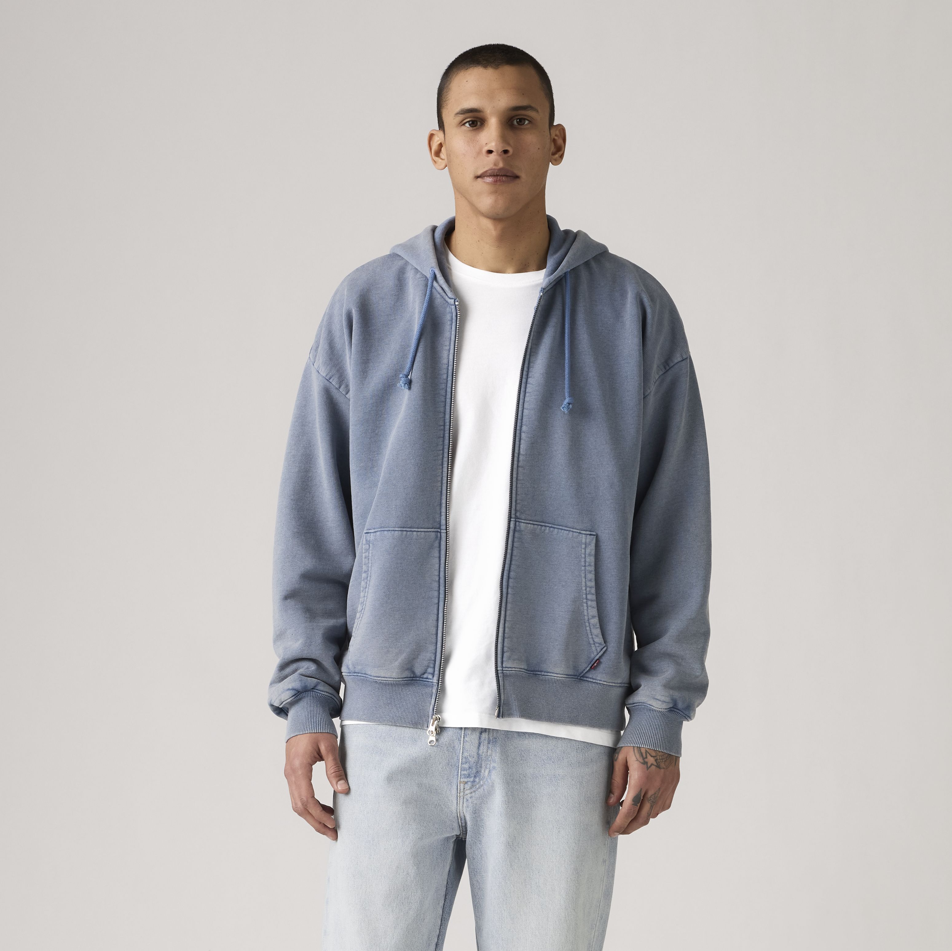 Grunge Wash Arcata Lined Full Zip Sweatshirt 3