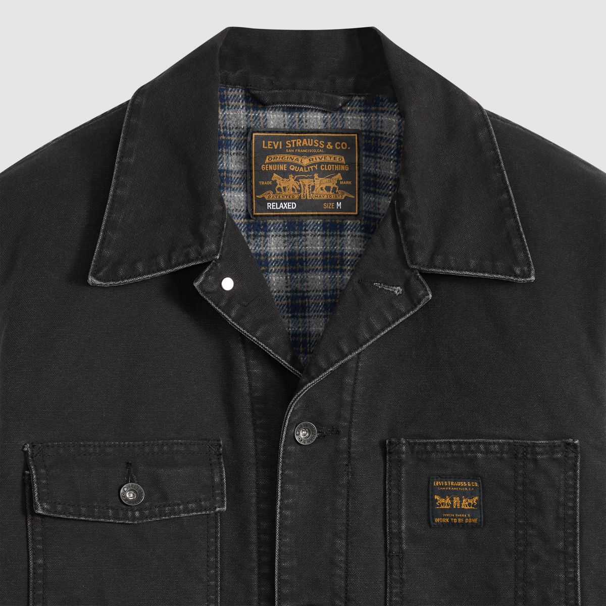 Berkley Canvas Chore Coat — Clear Night Meteorite - Black