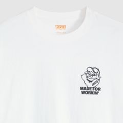 Workwear Graphic T-Shirt — Made For Workin Bright White - White 6