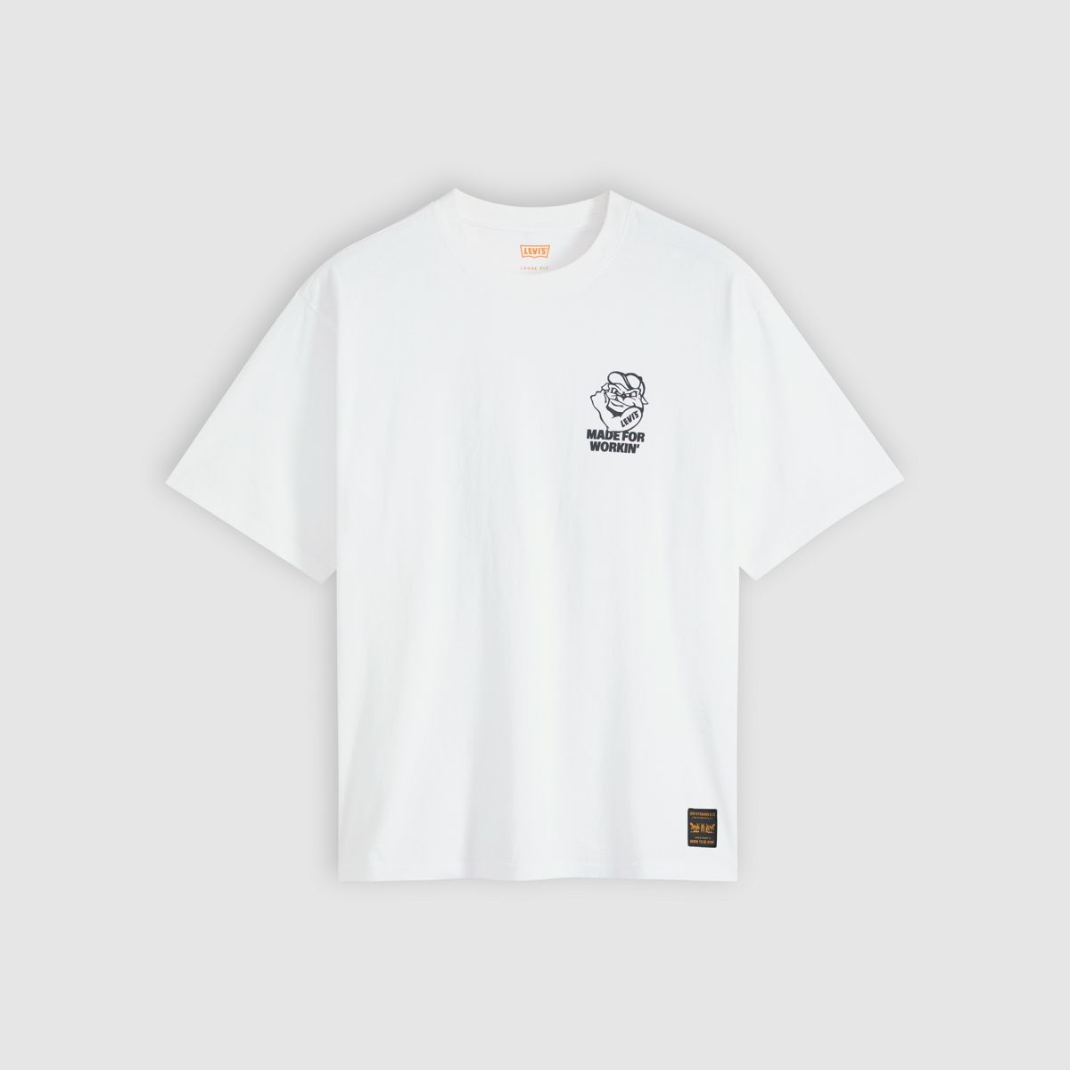 Workwear Graphic T-Shirt — Made For Workin Bright White - White