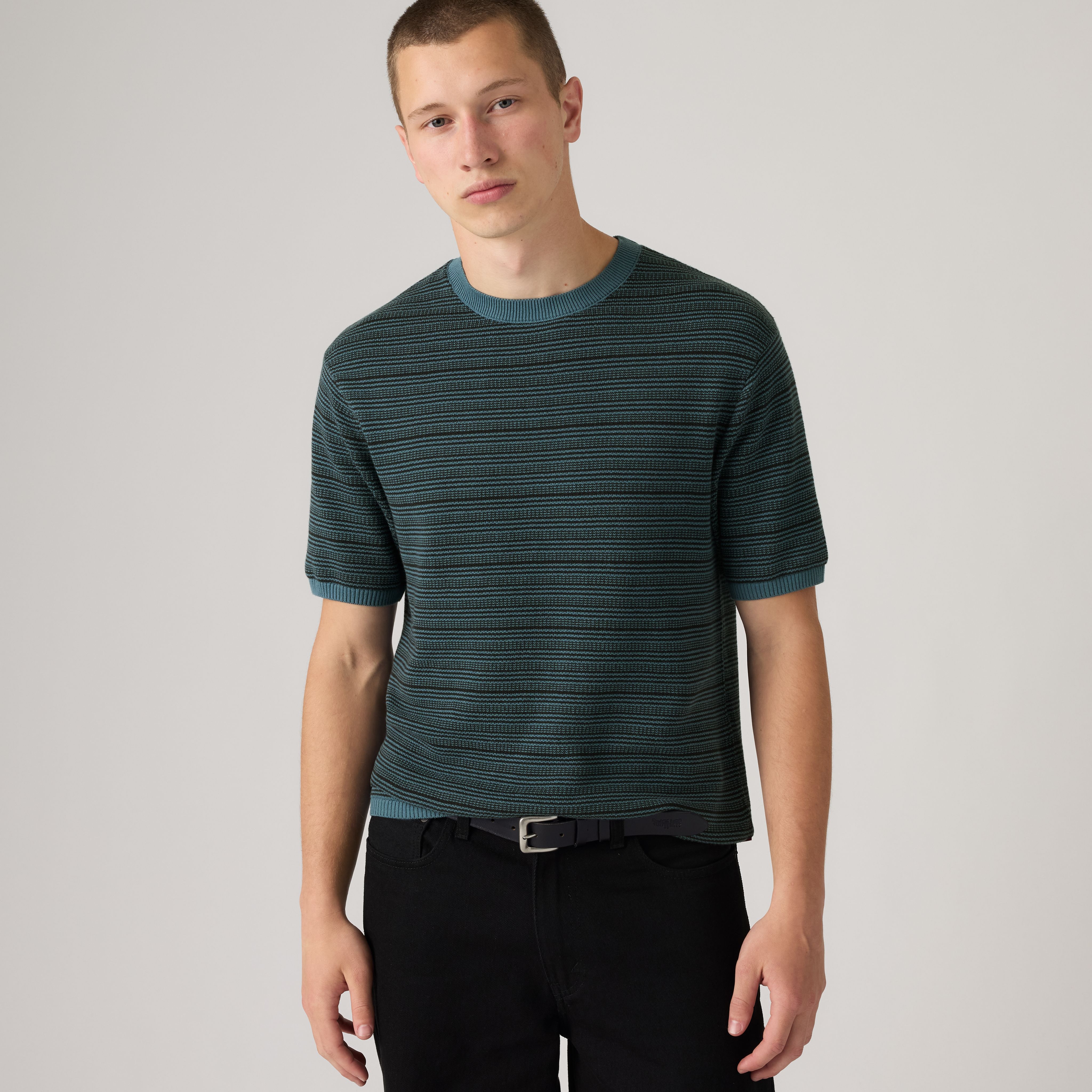 Ani Short Sleeve Sweater Tee 1