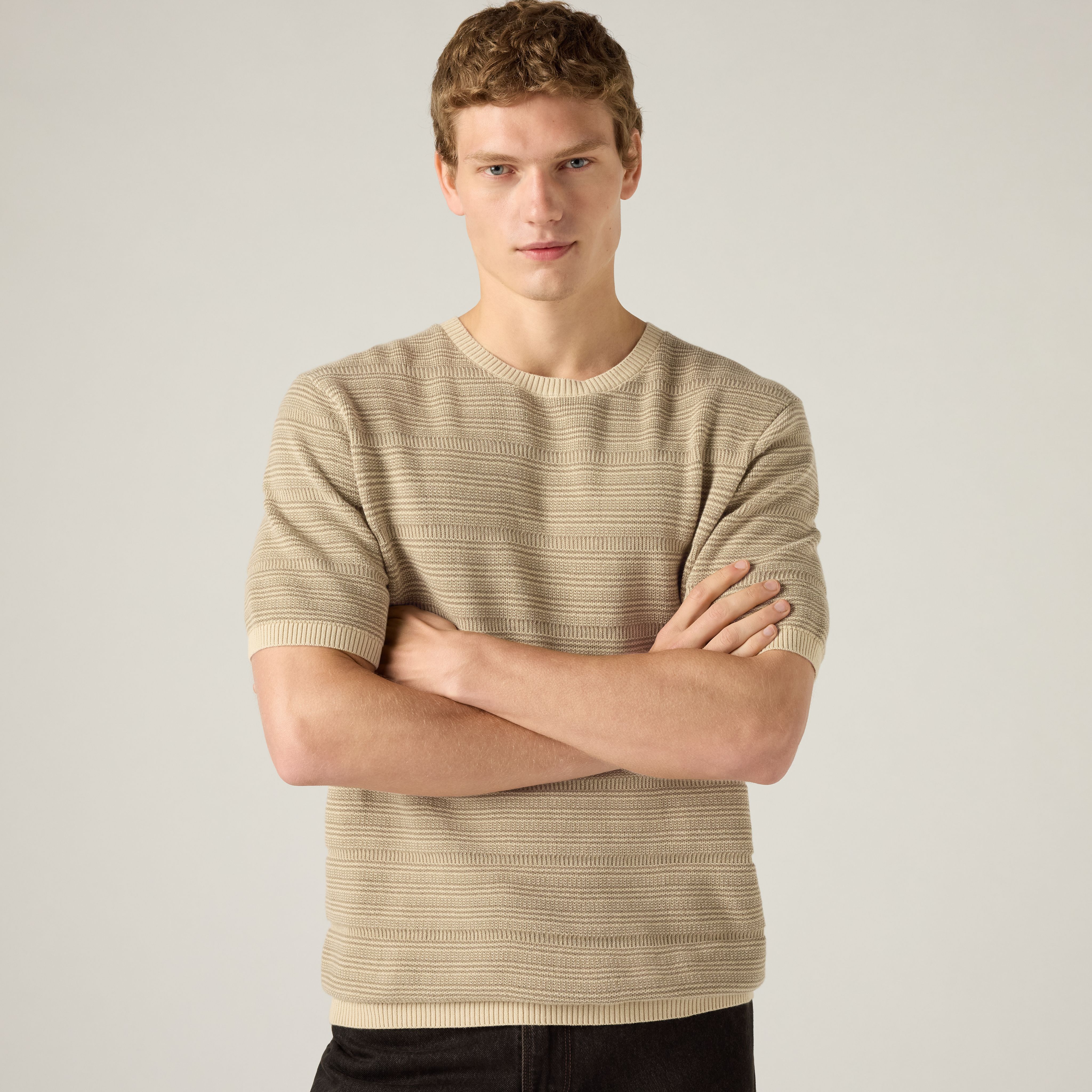 Ani Short Sleeve Sweater Tee 1