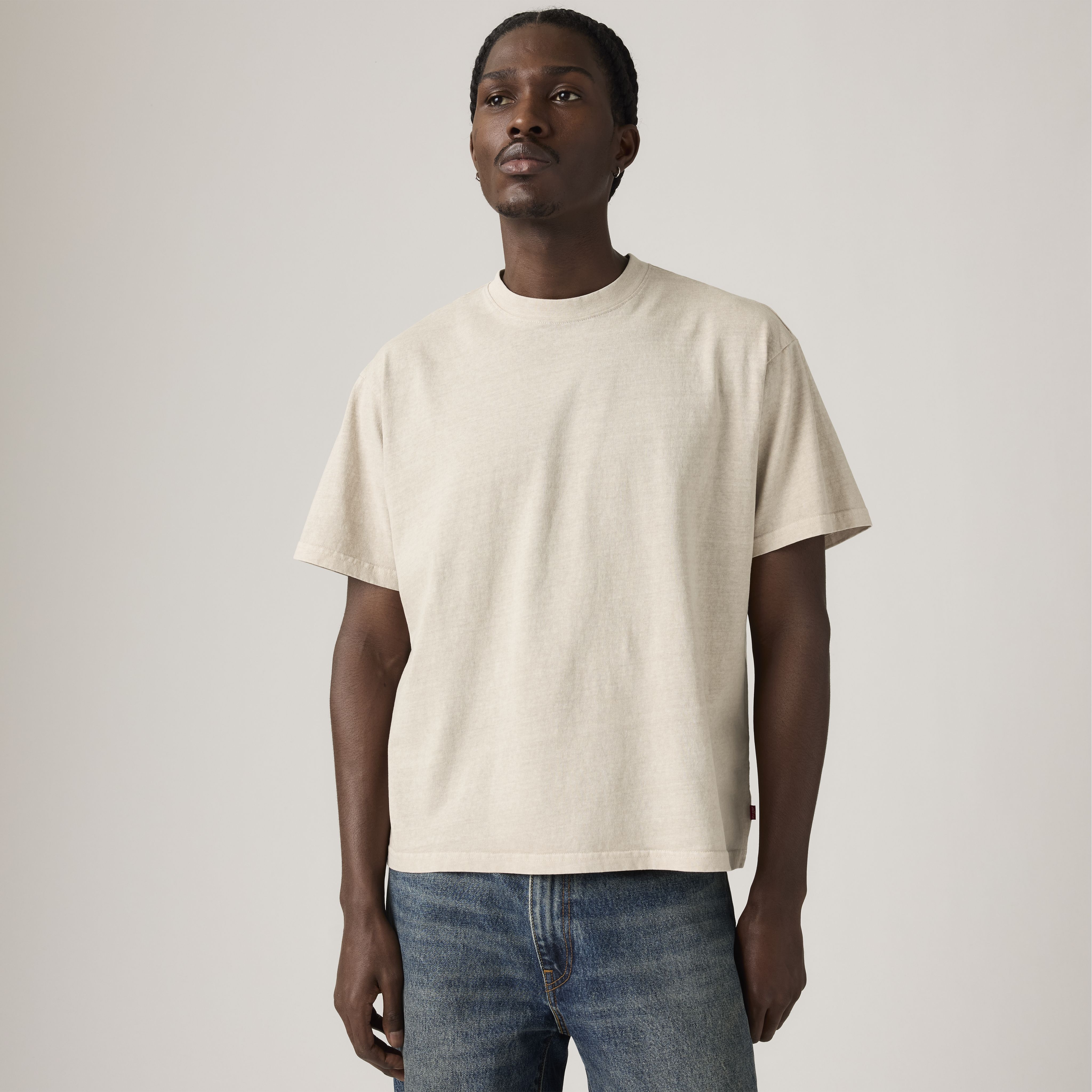Boxy Short-Sleeve Garment Dye T-Shirt 1