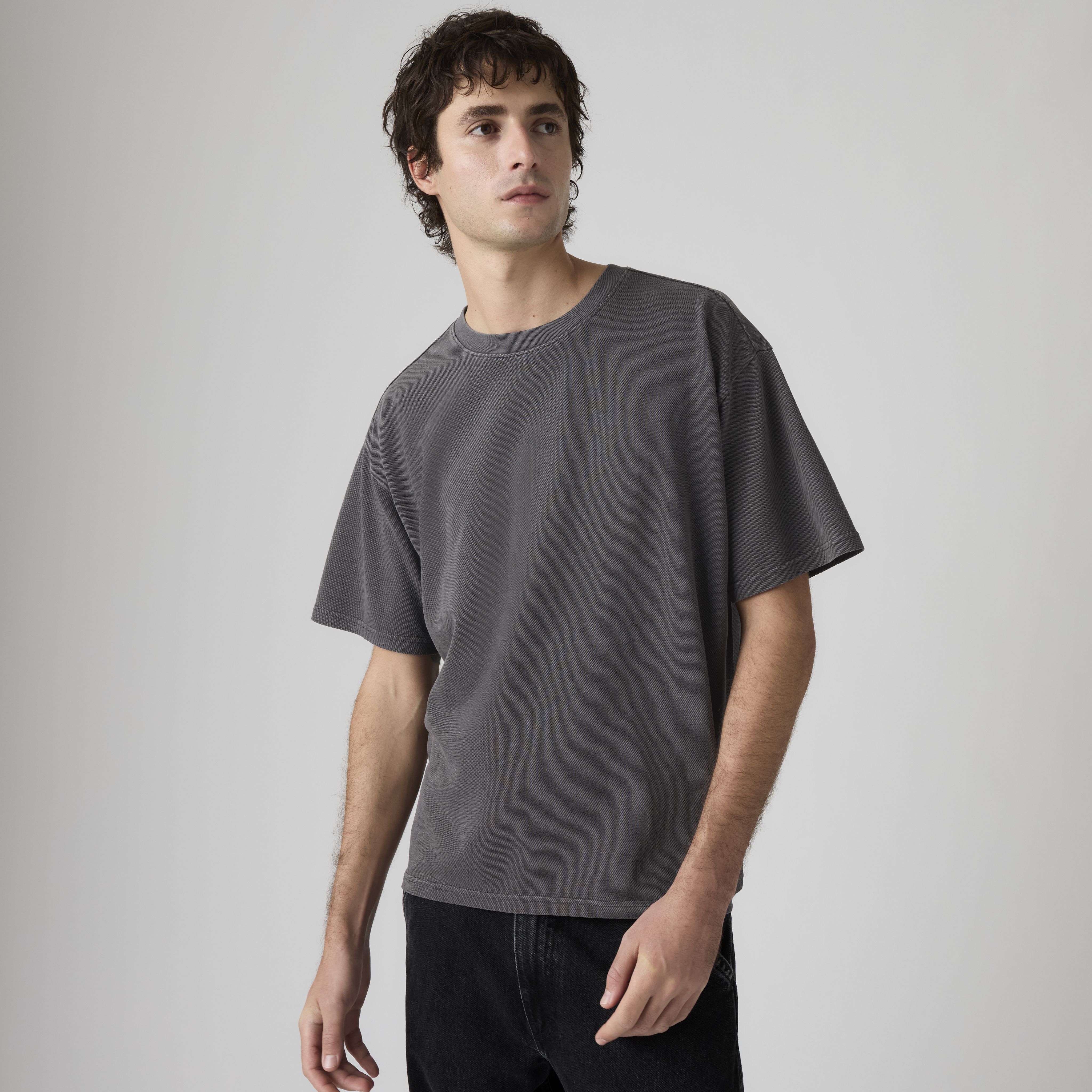 Boxy Short-Sleeve Garment Dye T-Shirt 1