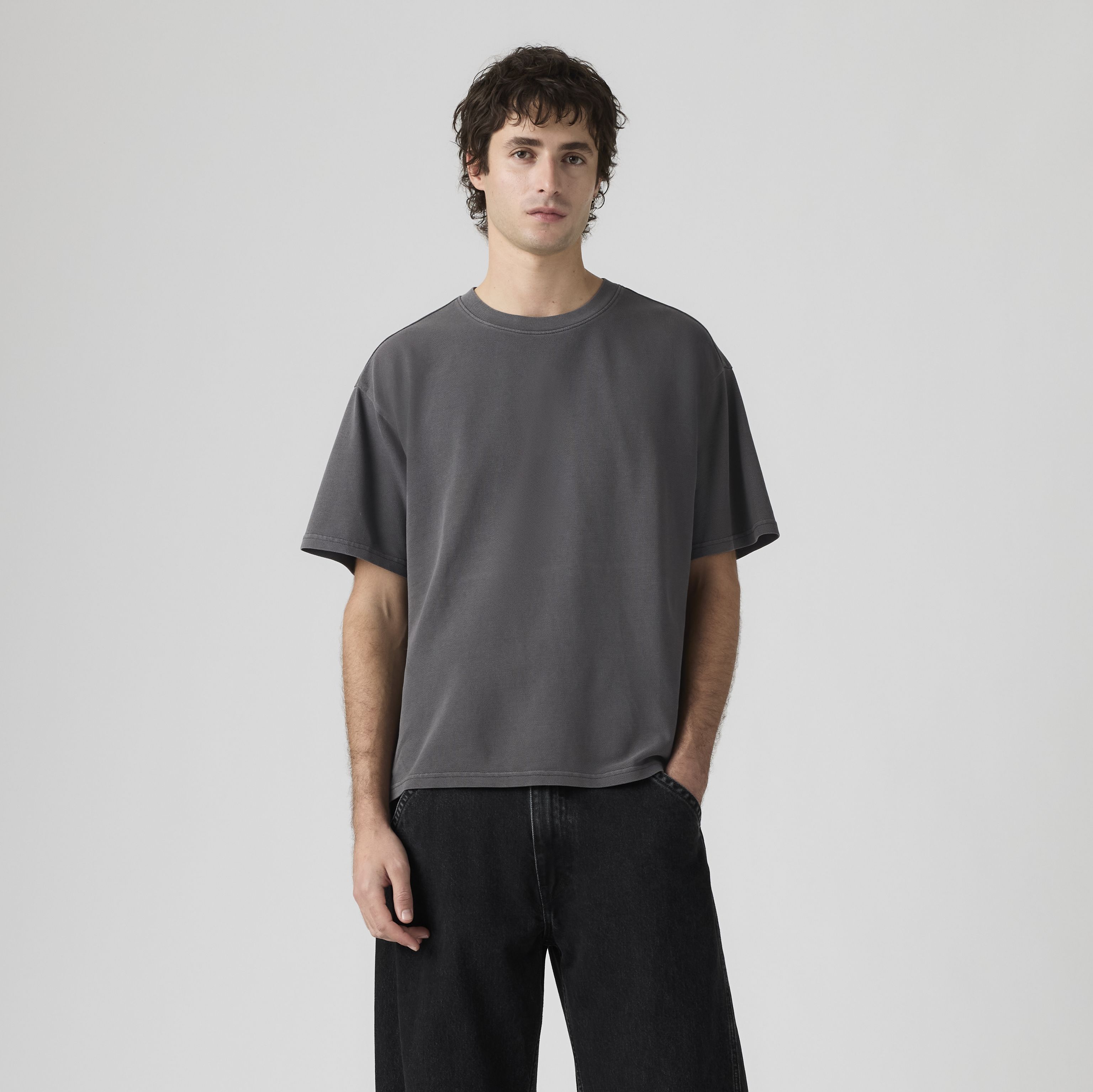 Boxy Short-Sleeve Garment Dye T-Shirt 8