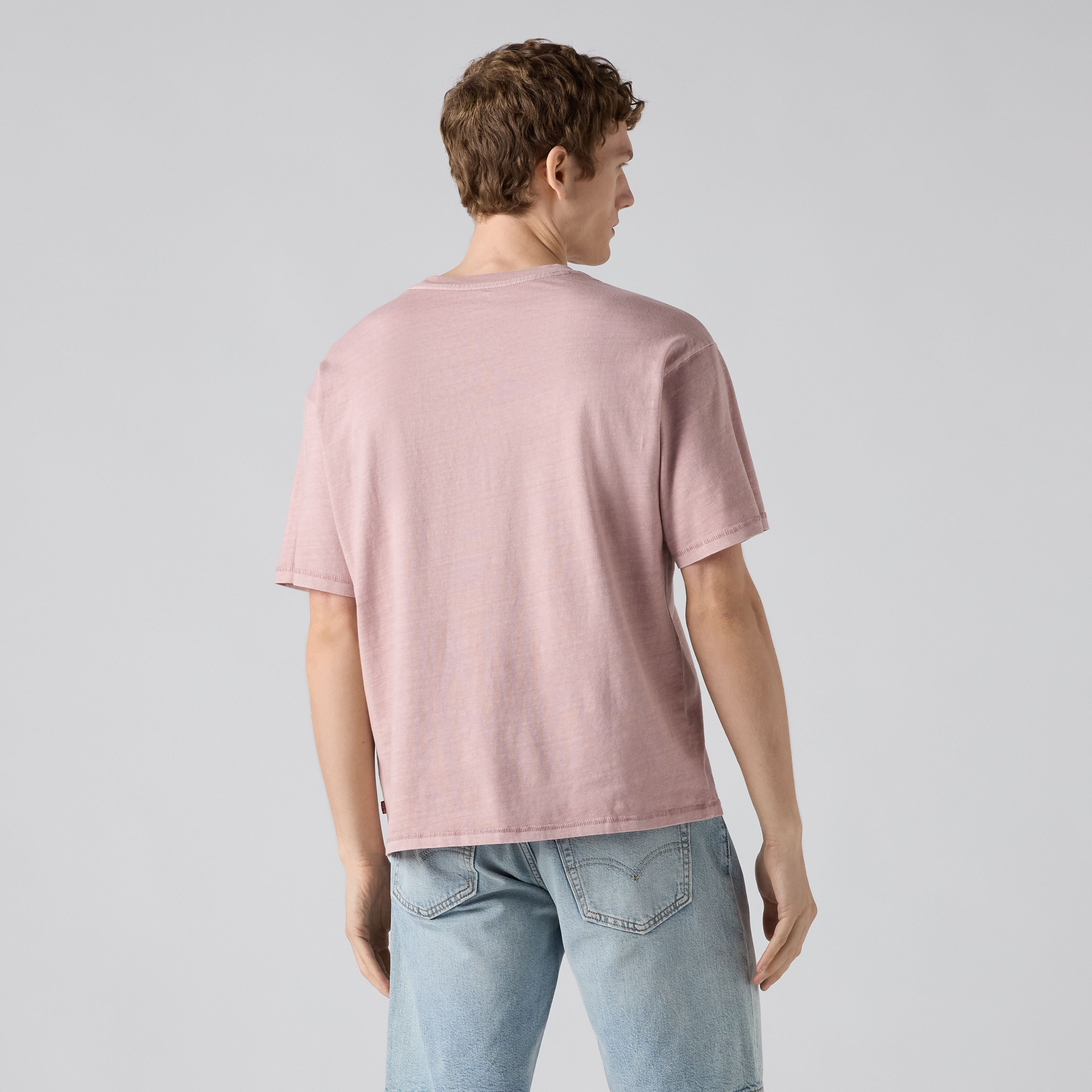 Boxy Short-Sleeve Grunge Wash T-Shirt 4