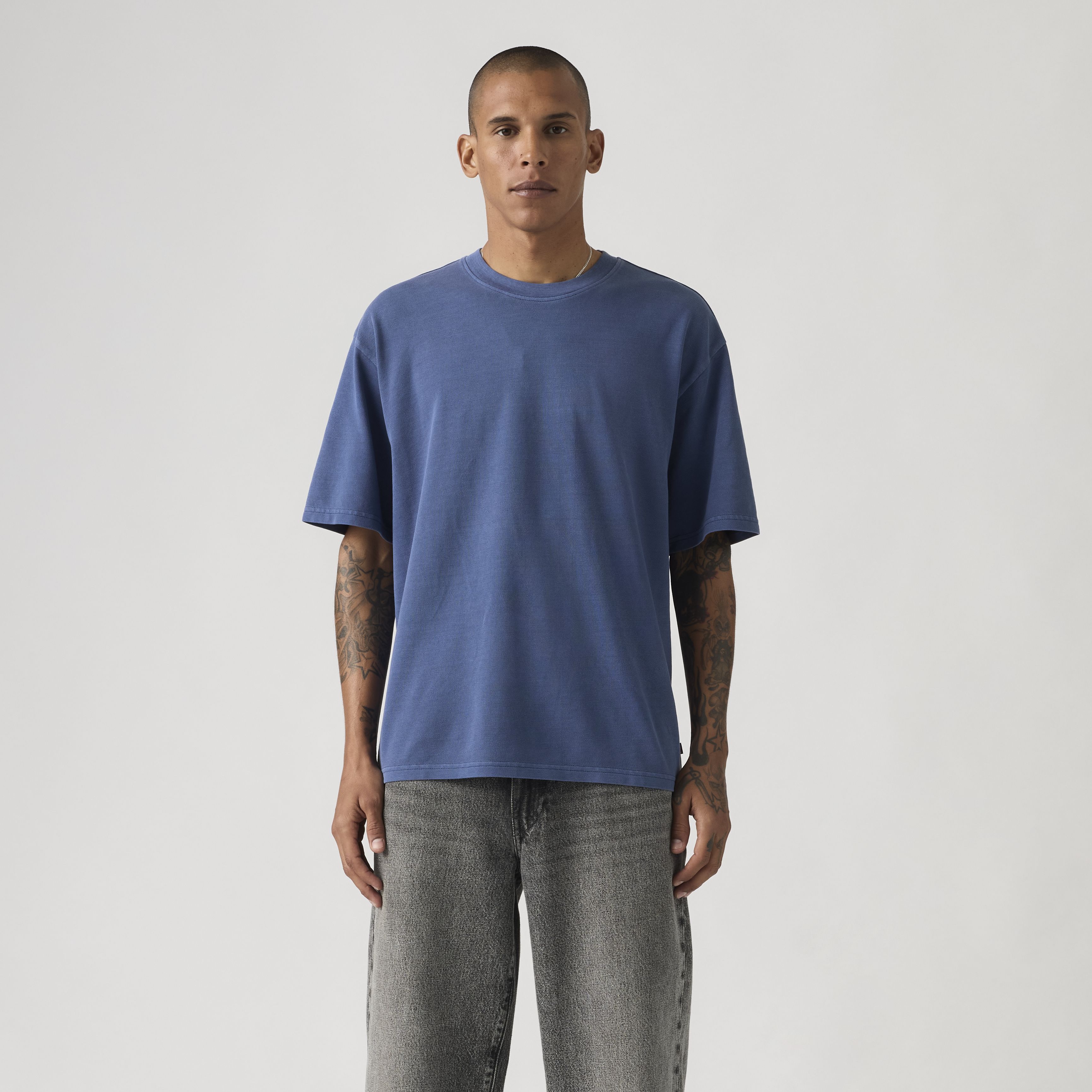 Boxy Short-Sleeve Garment Dye T-Shirt 10