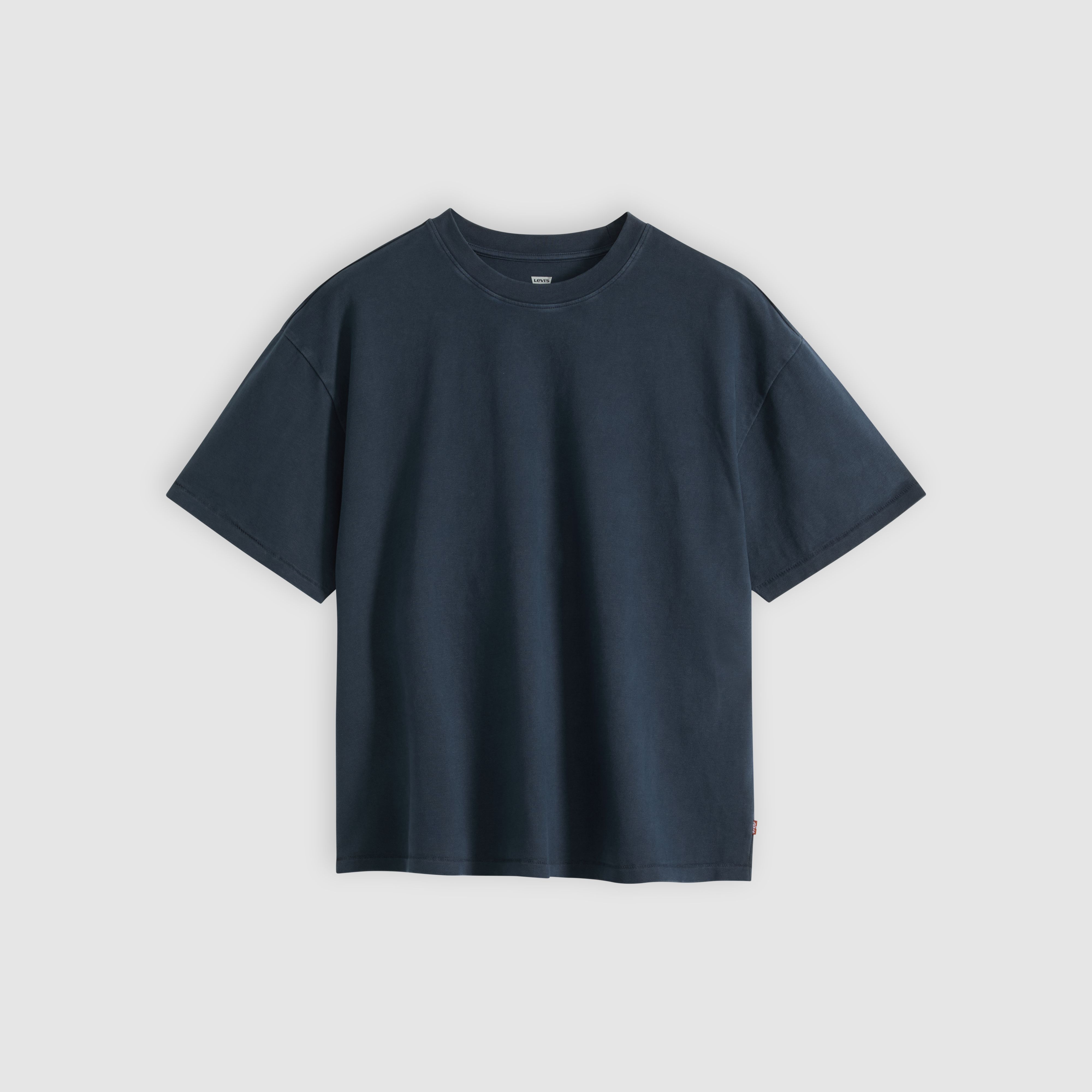 Boxy Short-Sleeve Grunge Wash T-Shirt 5