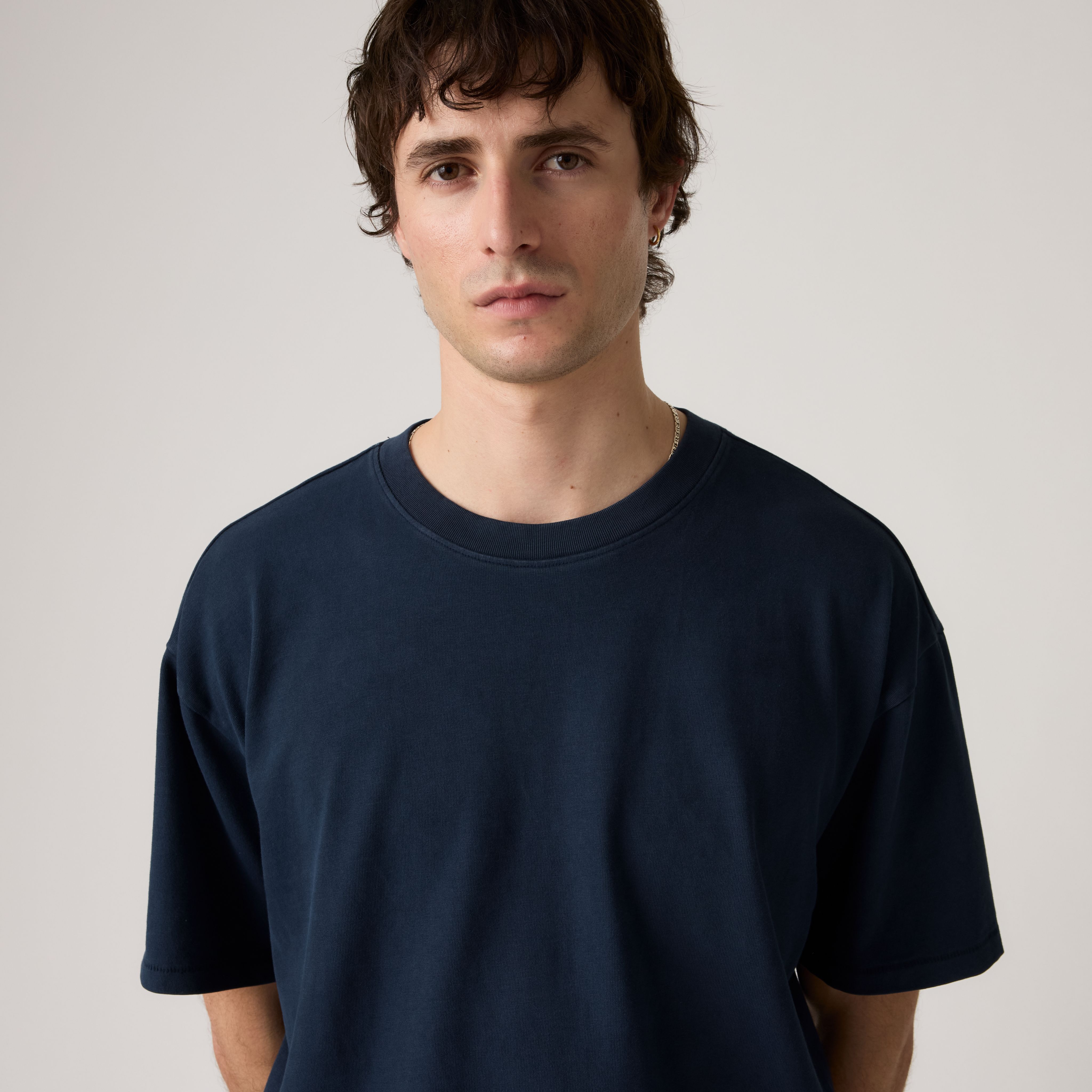 Boxy Short-Sleeve Grunge Wash T-Shirt 2