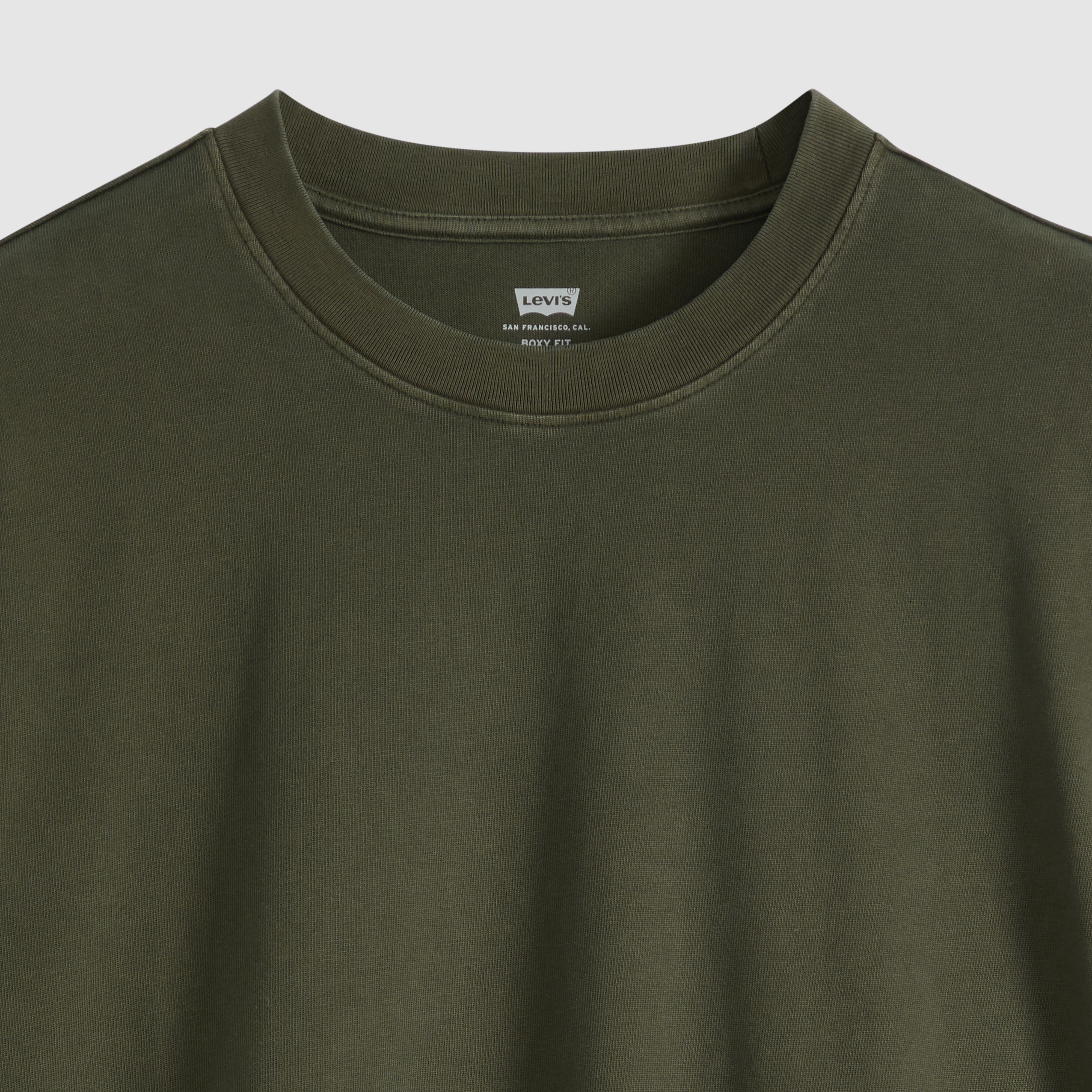 Boxy Short-Sleeve Grunge Wash T-Shirt 6
