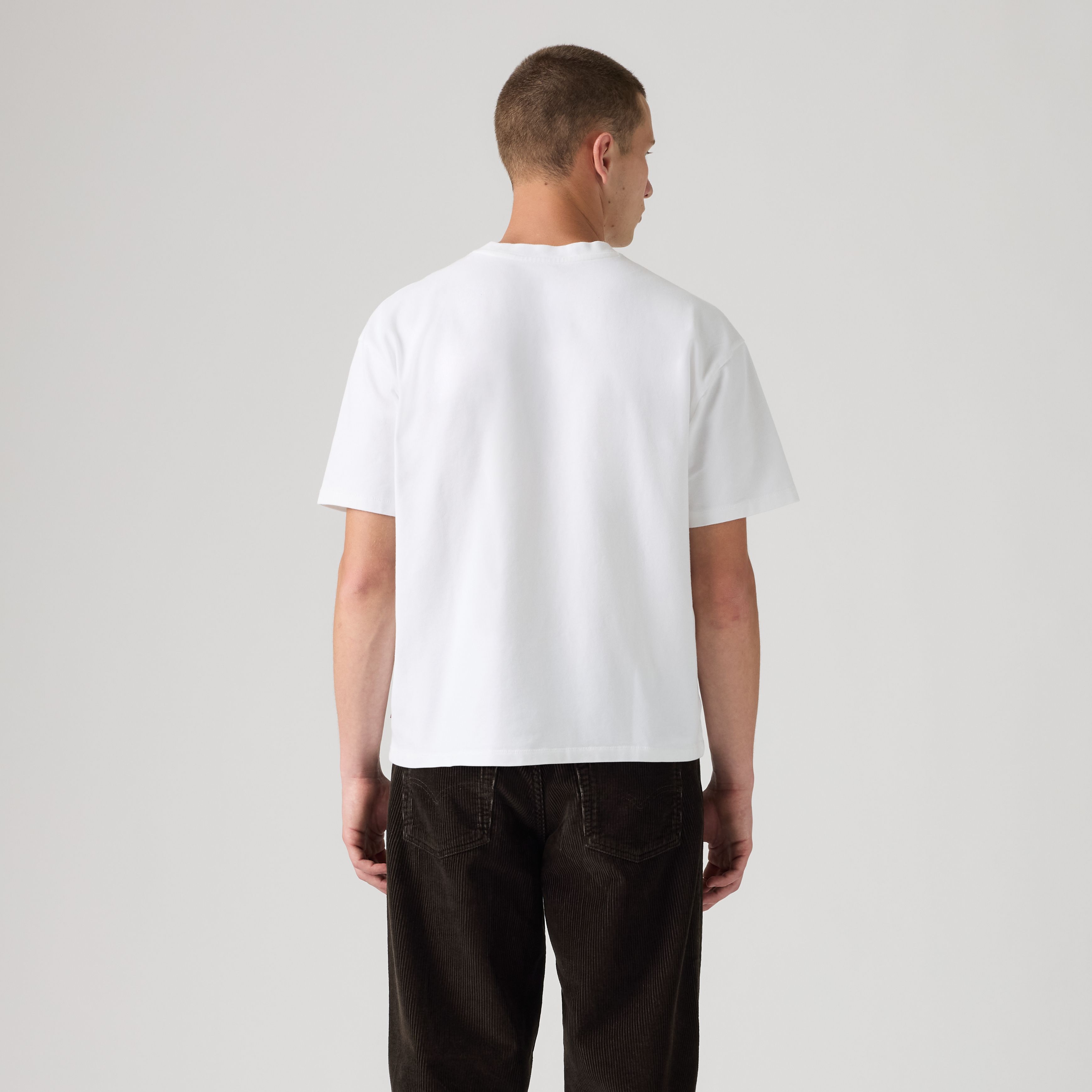 Boxy Short-Sleeve Grunge Wash T-Shirt 4