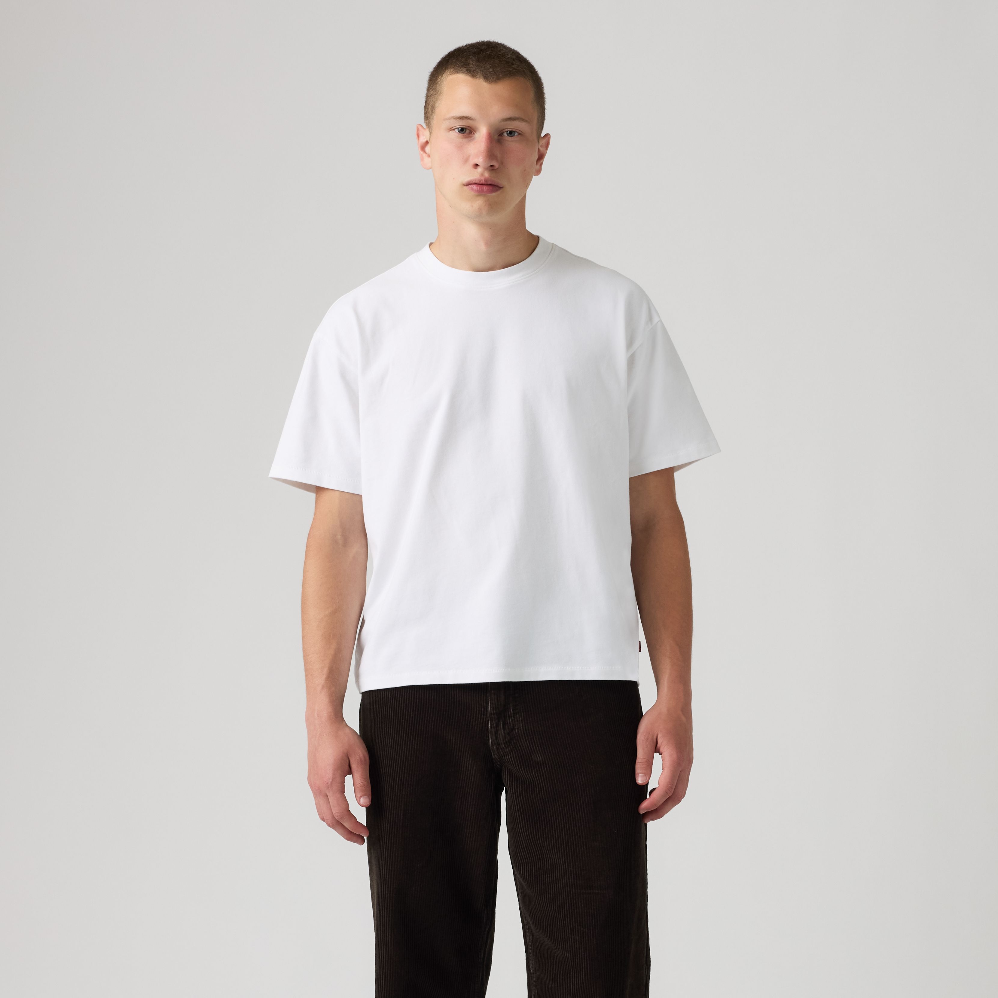Boxy Short-Sleeve Grunge Wash T-Shirt 3