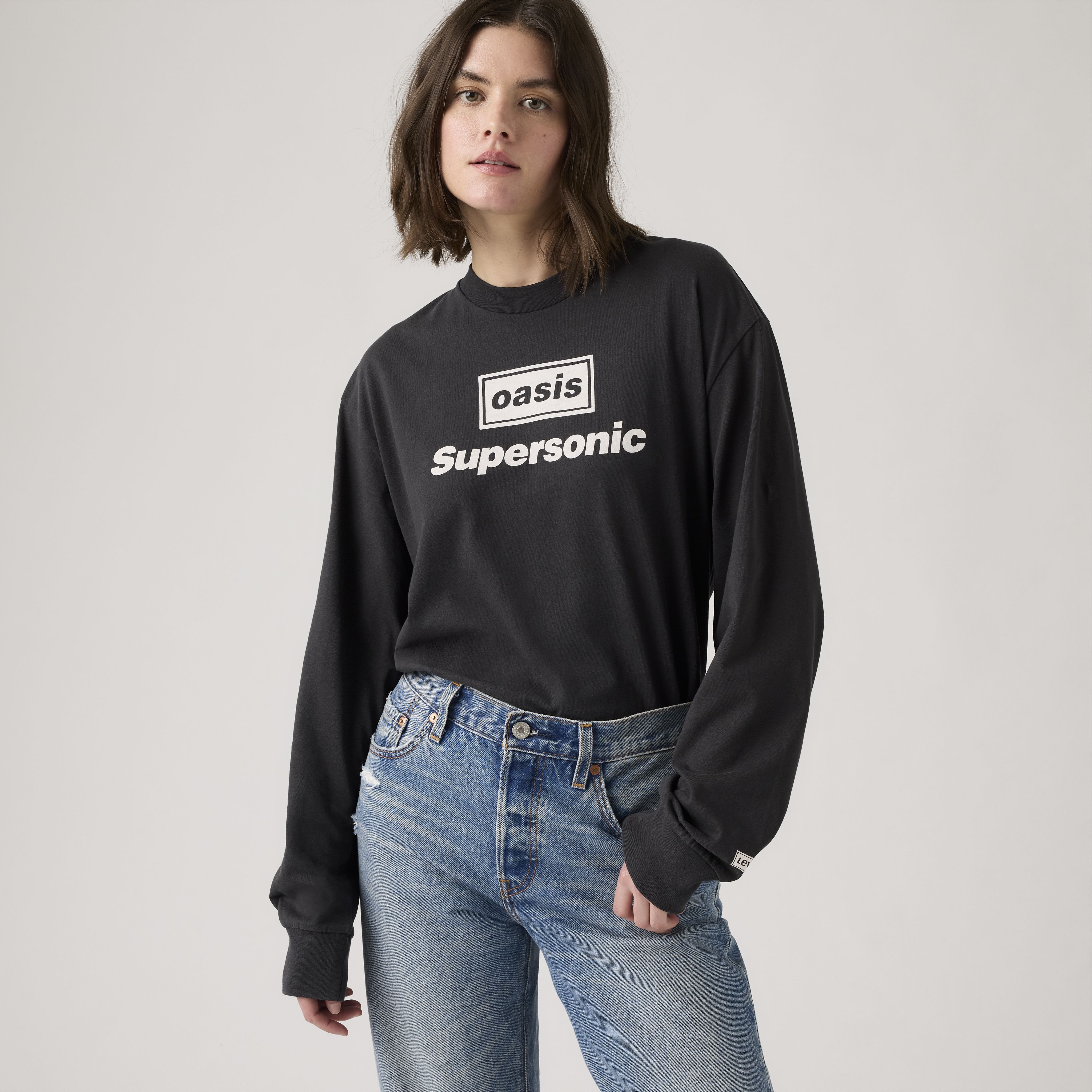 Oasis Long Sleeve Band Tee - Black | Levi's® US