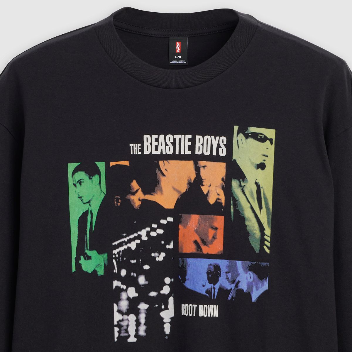 Beastie Boys Long Sleeve Band Tee — Caviar - Black