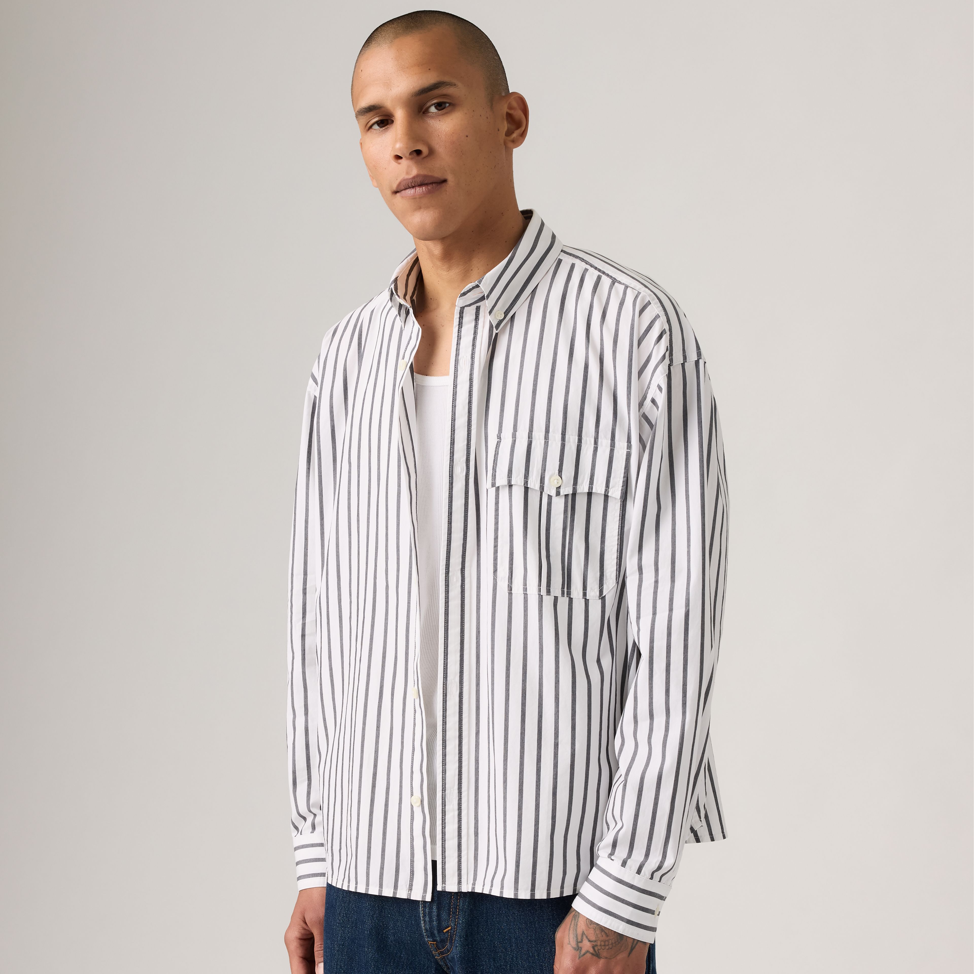 Long-Sleeve Zandt Boxy Shirt