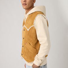 Western Suede Vest — Evening Sun Vest - Brown 2