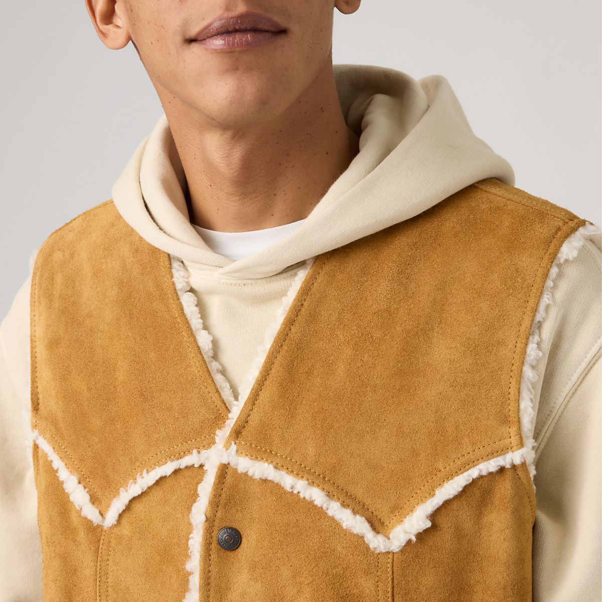 Western Suede Vest — Evening Sun Vest - Brown