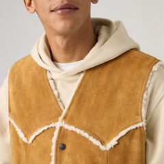 Western Suede Vest — Evening Sun Vest - Brown 3