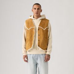 Western Suede Vest — Evening Sun Vest - Brown 4