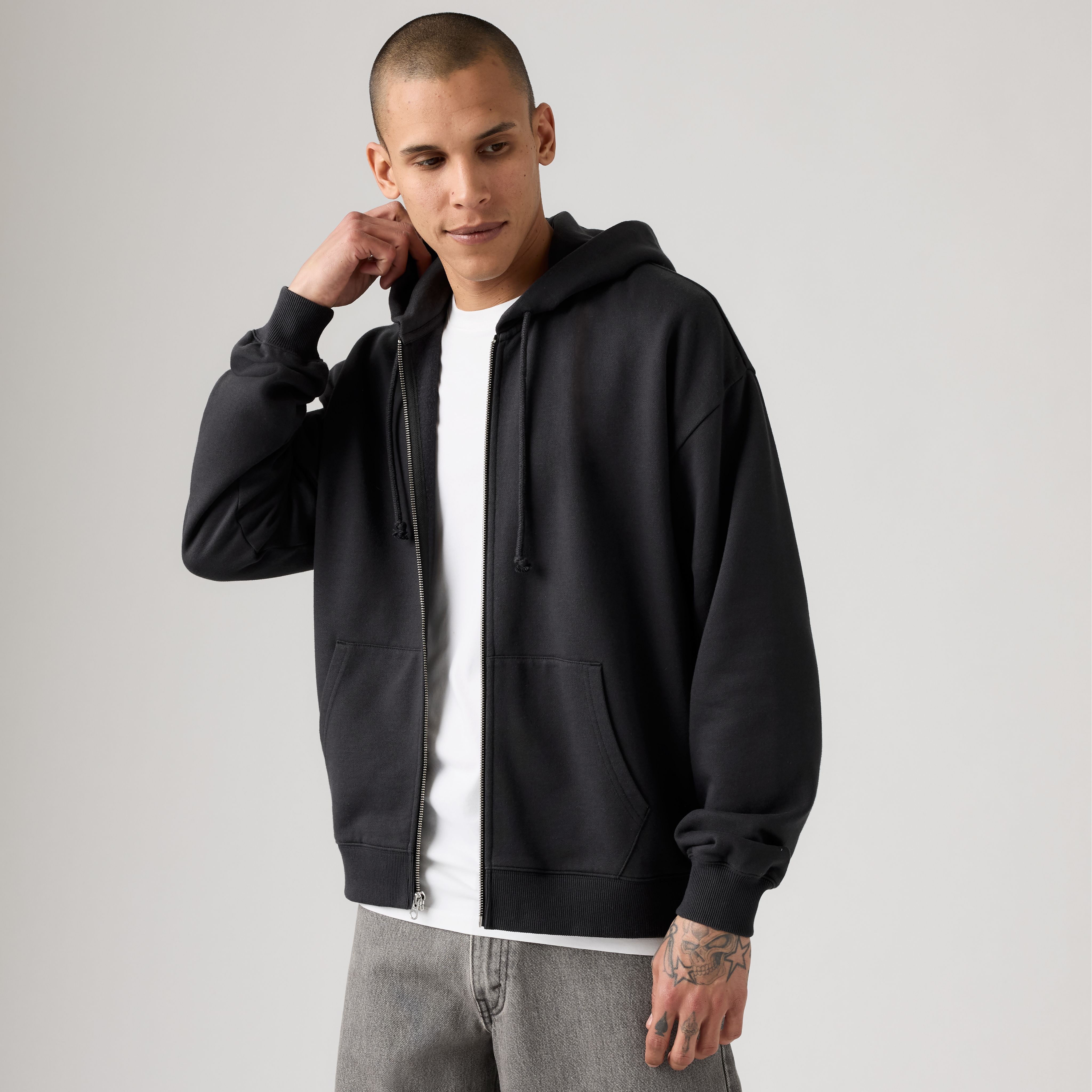 Boxy Full-Zip Sweatshirt 1