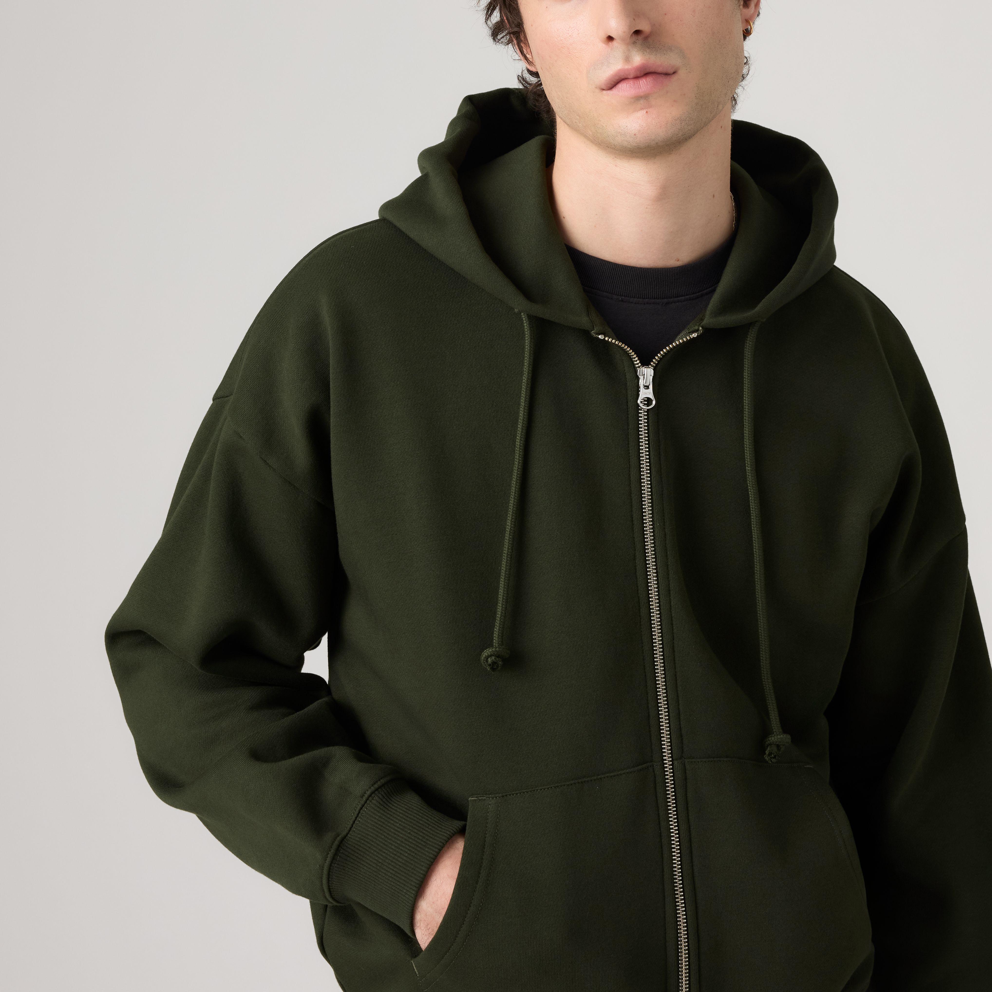 Cropped Full-Zip Sweatshirt 2