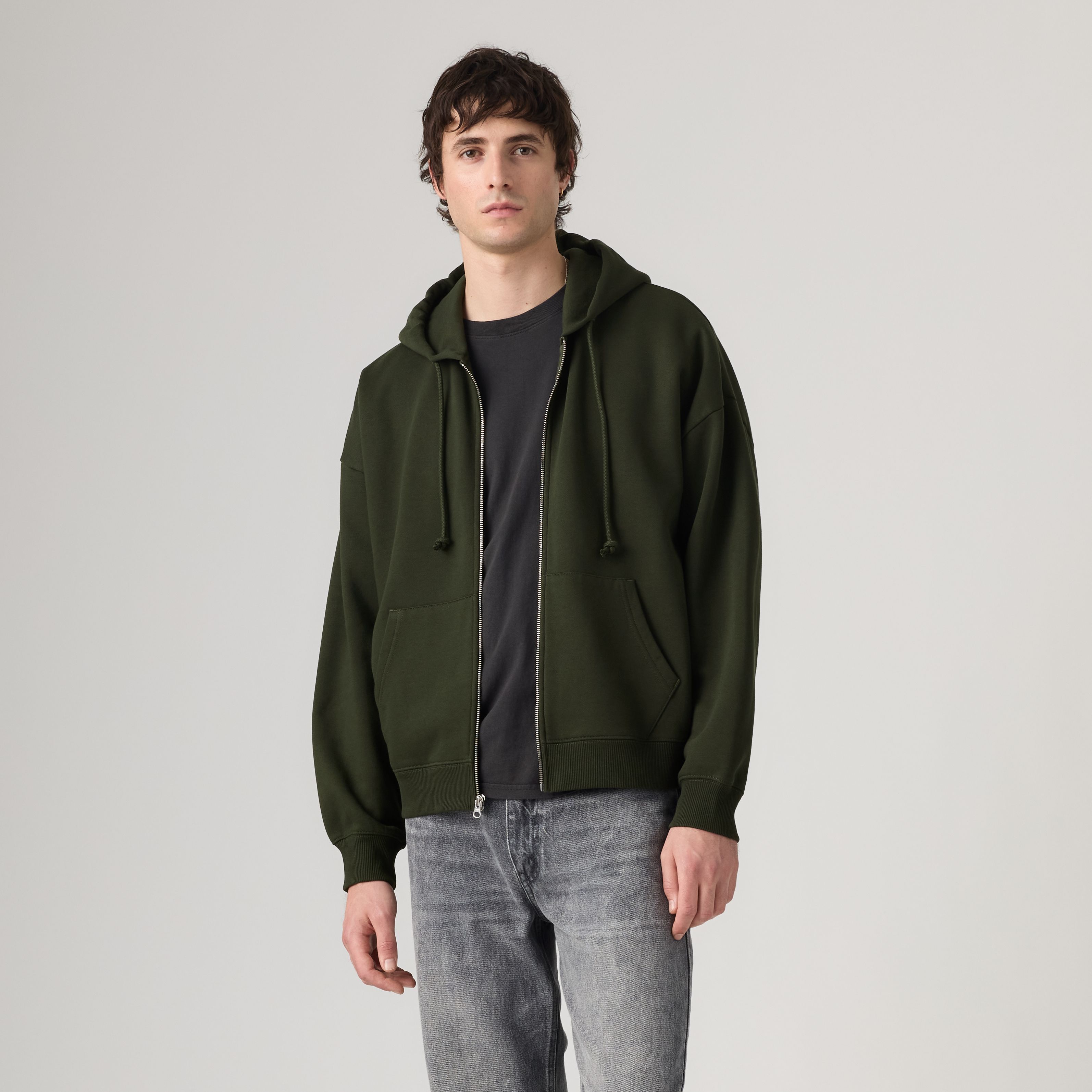 Cropped Full-Zip Sweatshirt 3