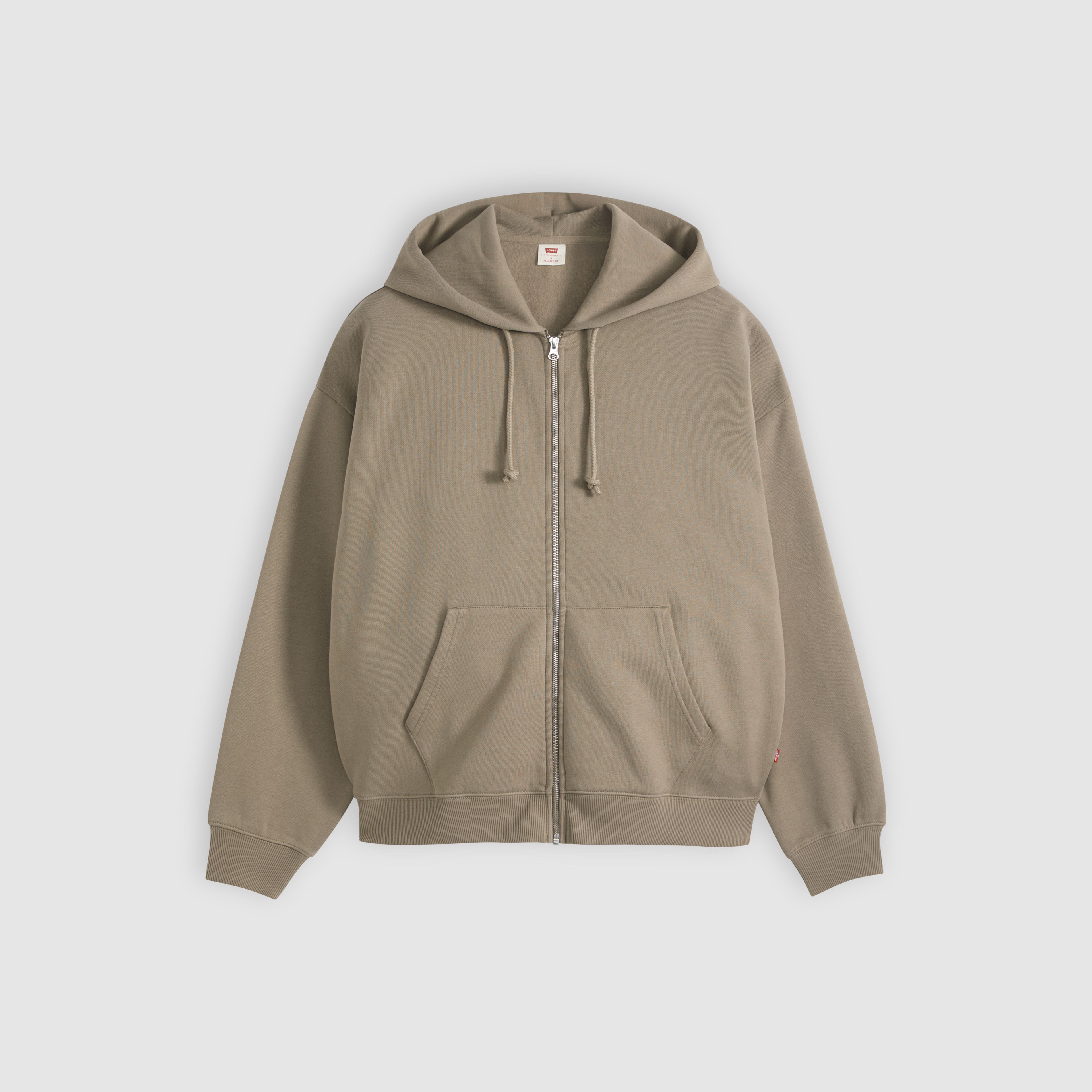 Boxy Full-Zip Sweatshirt