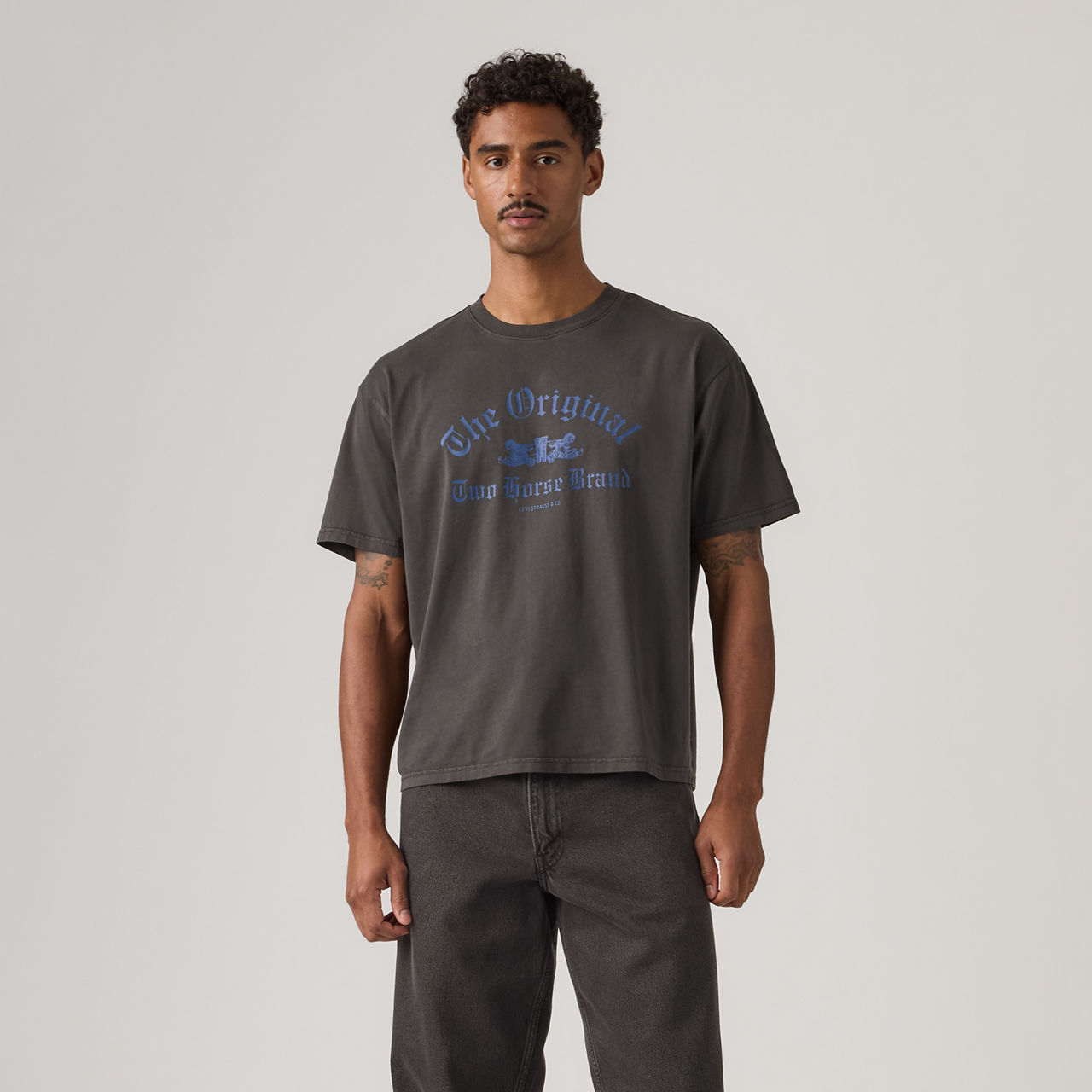 Graphic Boxy Grunge Wash T-Shirt 3