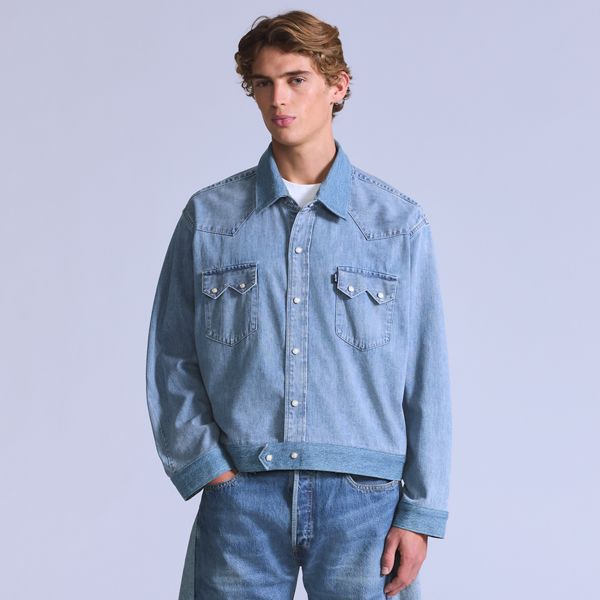Customized Sawtooth Overshirt — Ranchero - Medium Wash