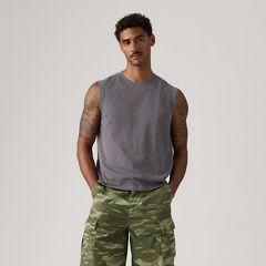 Muscle Tank — 90's Fade Wash Phantom - Black 3