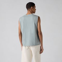 90's Fade Wash Muscle Tank — 90's Fade Wash Lead - Blue 4