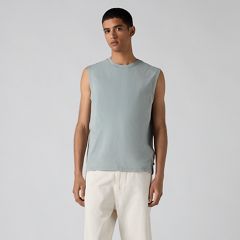 90's Fade Wash Muscle Tank — 90's Fade Wash Lead - Blue 3