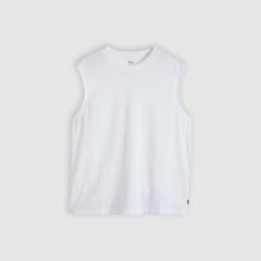 90's Fade Wash Muscle Tank — Bright White - White 5