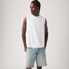 90's Fade Wash Muscle Tank — Bright White - White 1