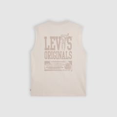 Graphic Muscle Tank — Pumice Stone - Beige 6