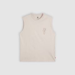 Graphic Muscle Tank — Pumice Stone - Beige 5
