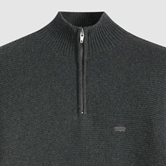 Housemark Quarter Zip Sweater — Obscidian Heather - Black 6